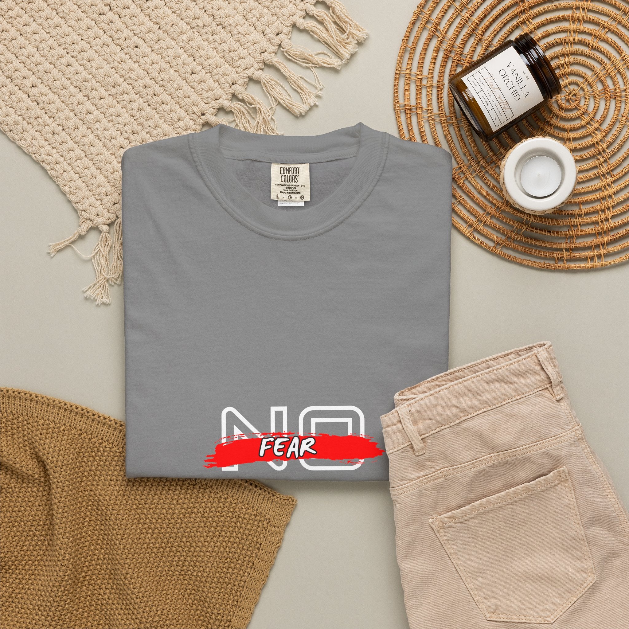 T-Shirt — "No Fear, No Limits, No Excuses" Motivational Graphic Tee