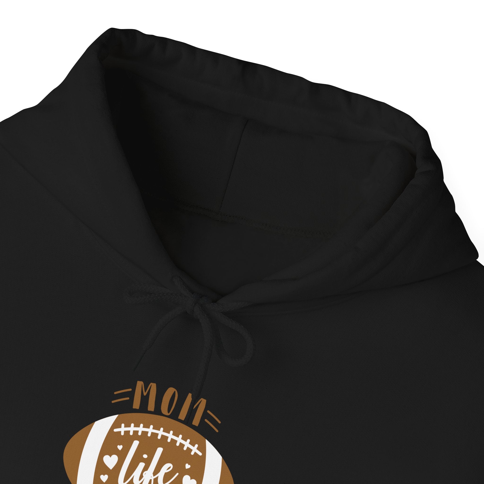 Football Mom Hoodie - "Mom Life Football" Pullover for Game Day