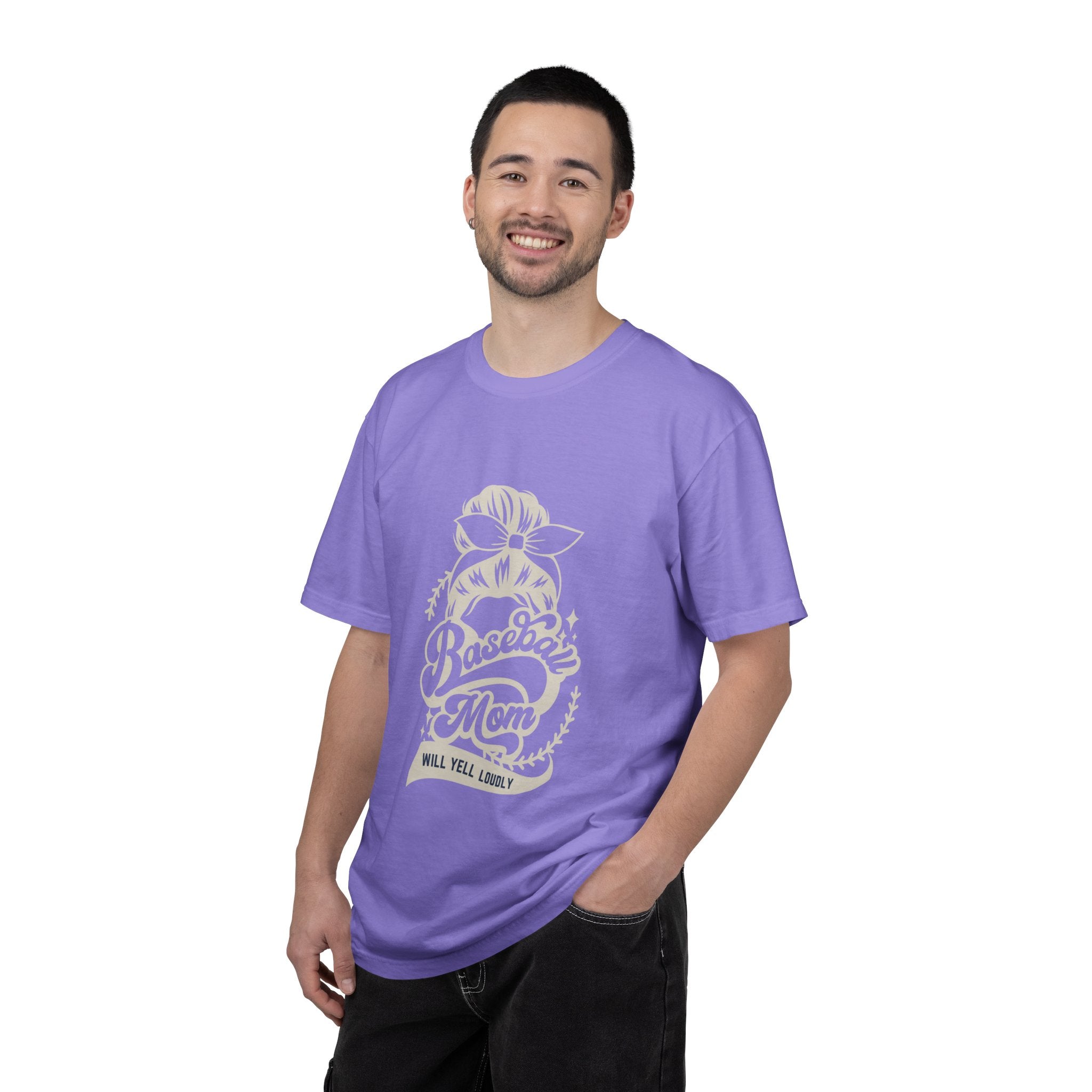Baseball Mom T-Shirt — 'Baseball Mom Will Yell Loudly' Graphic Tee