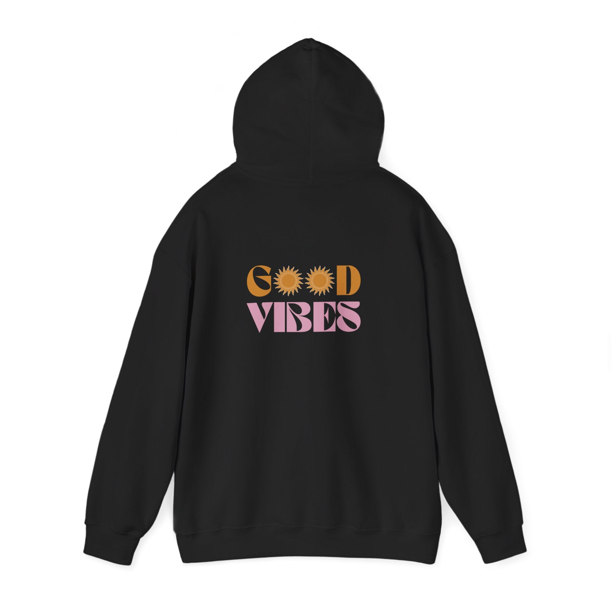 Good Vibes Hoodie — Retro Sun Graphic Pullover