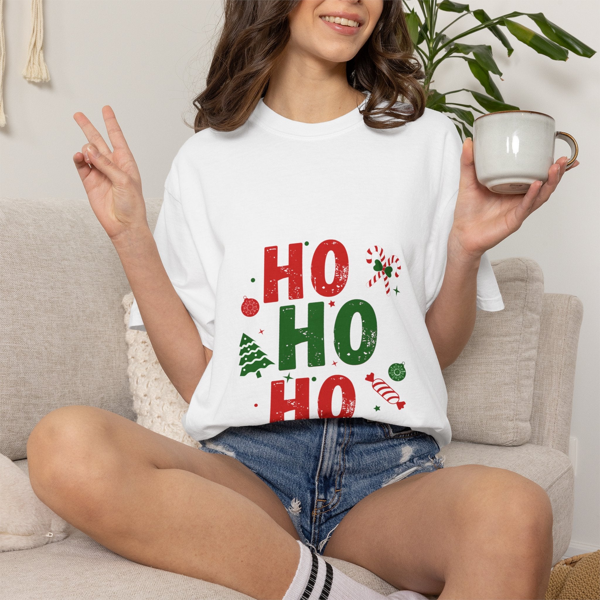 Ho Ho Ho Christmas T‑Shirt — Festive Holiday Graphic Tee