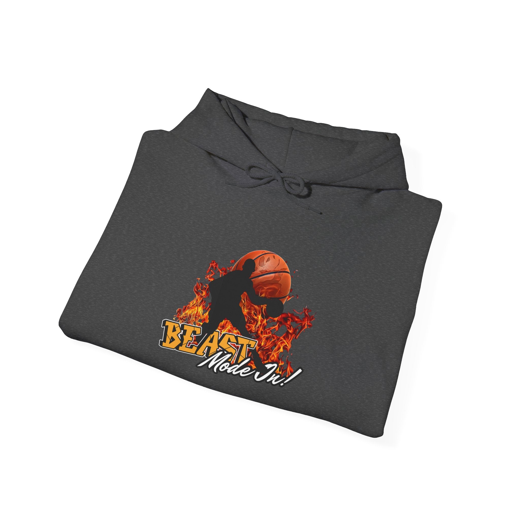 Basketball Beast Mode Hoodie — "Beast Mode On" Graphic Pullover