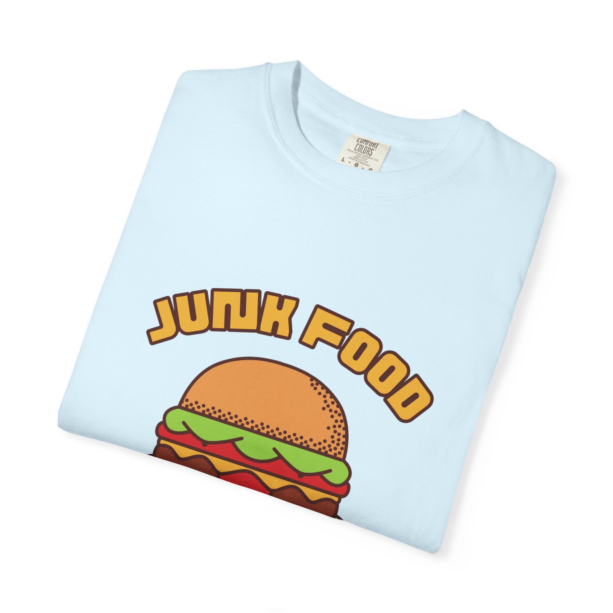 Junk Food Burger T-Shirt — Cute Retro ‘Delicious Taste’ Graphic Tee