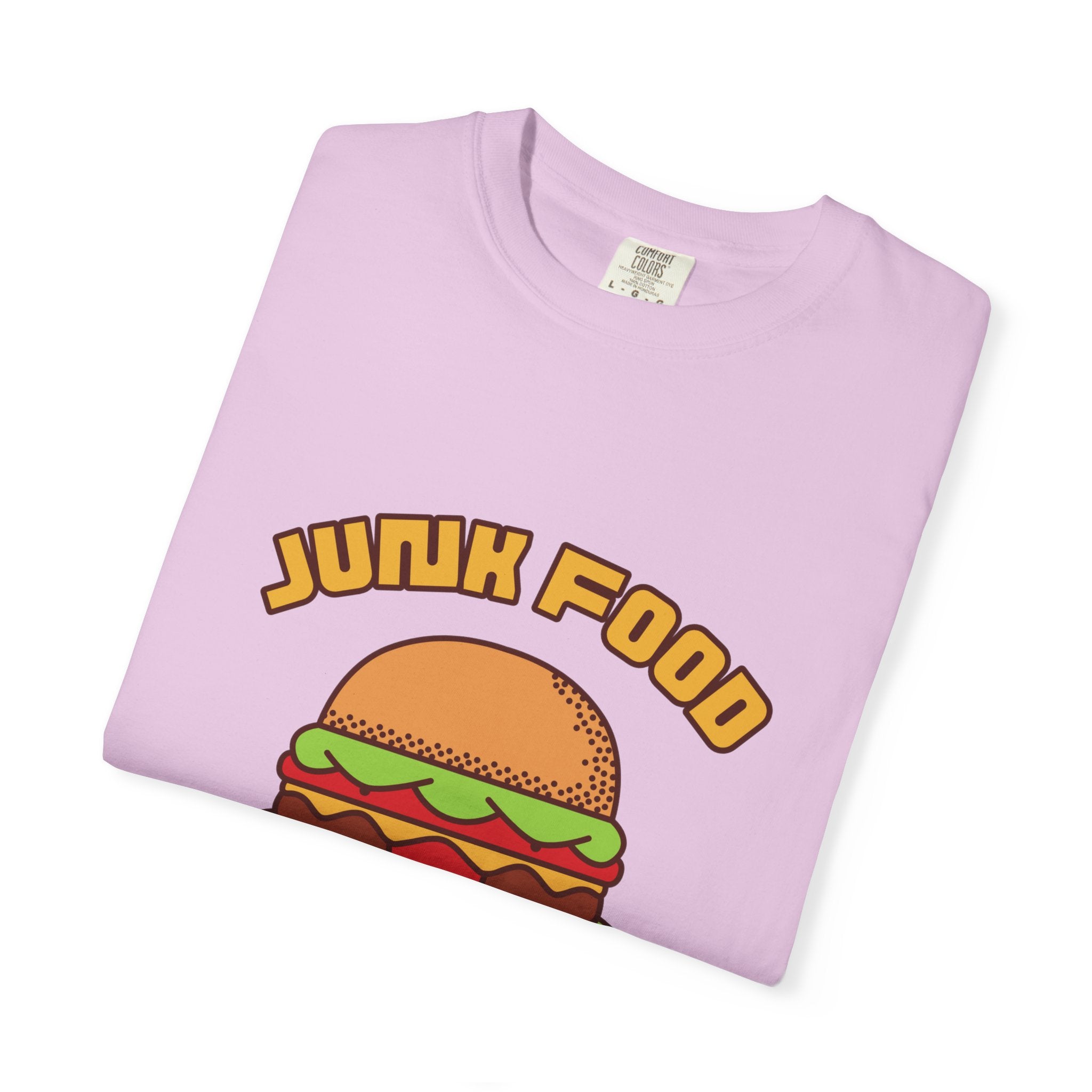 Junk Food Burger T-Shirt — Cute Retro ‘Delicious Taste’ Graphic Tee