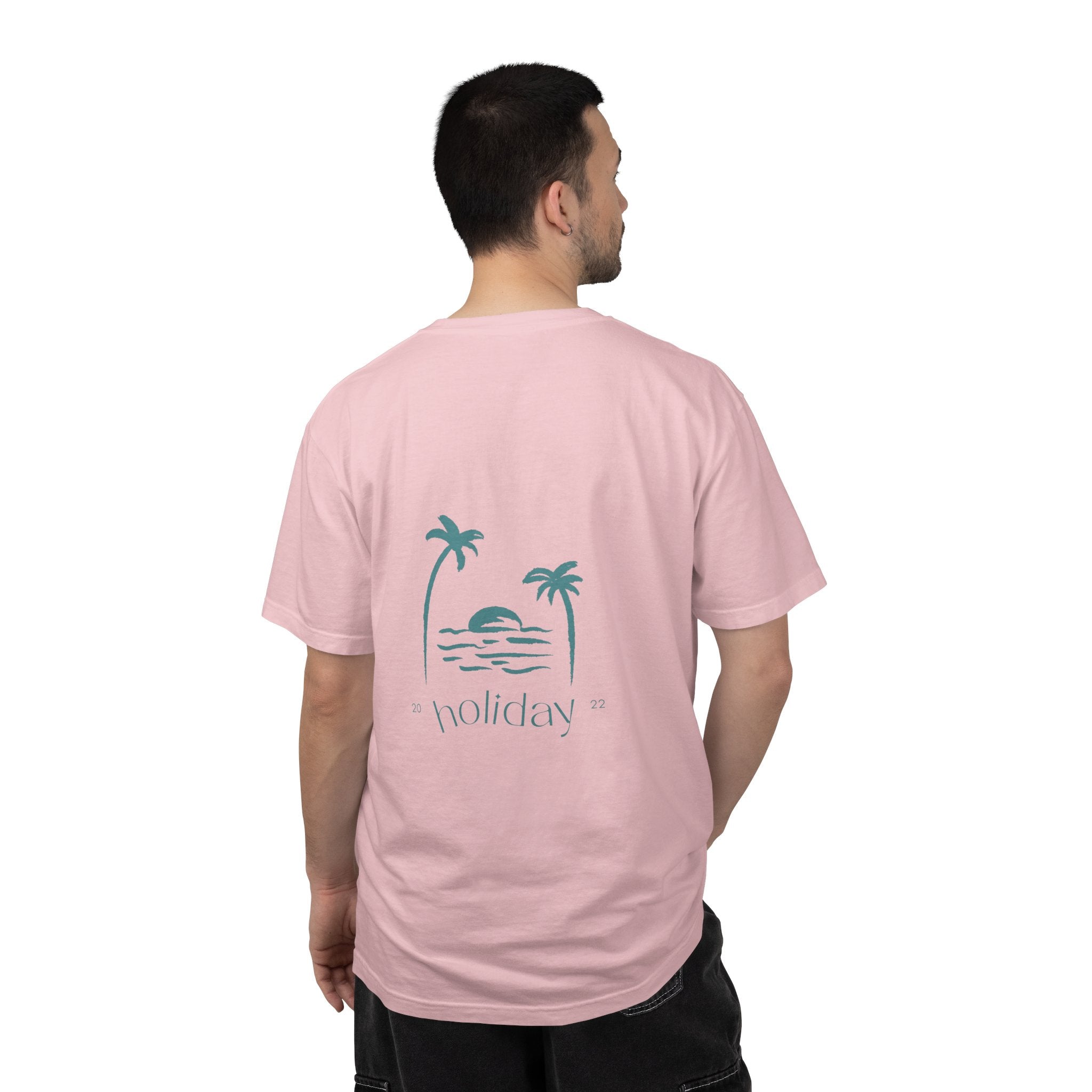 Holiday Palm Beach T-Shirt — Vintage Sunset Tropical Graphic