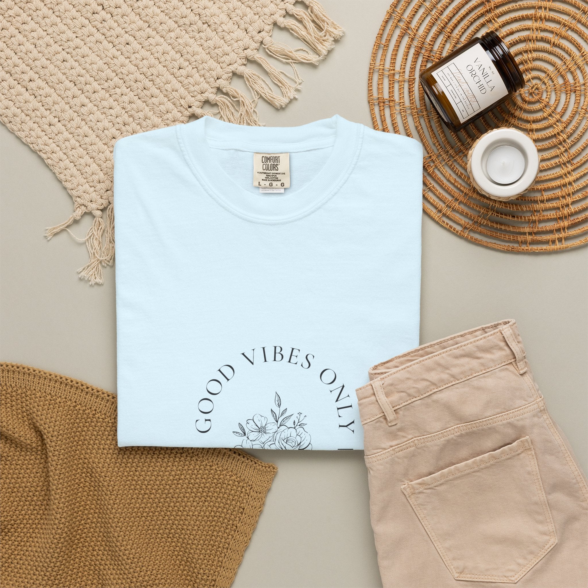 Good Vibes Only Floral T-Shirt