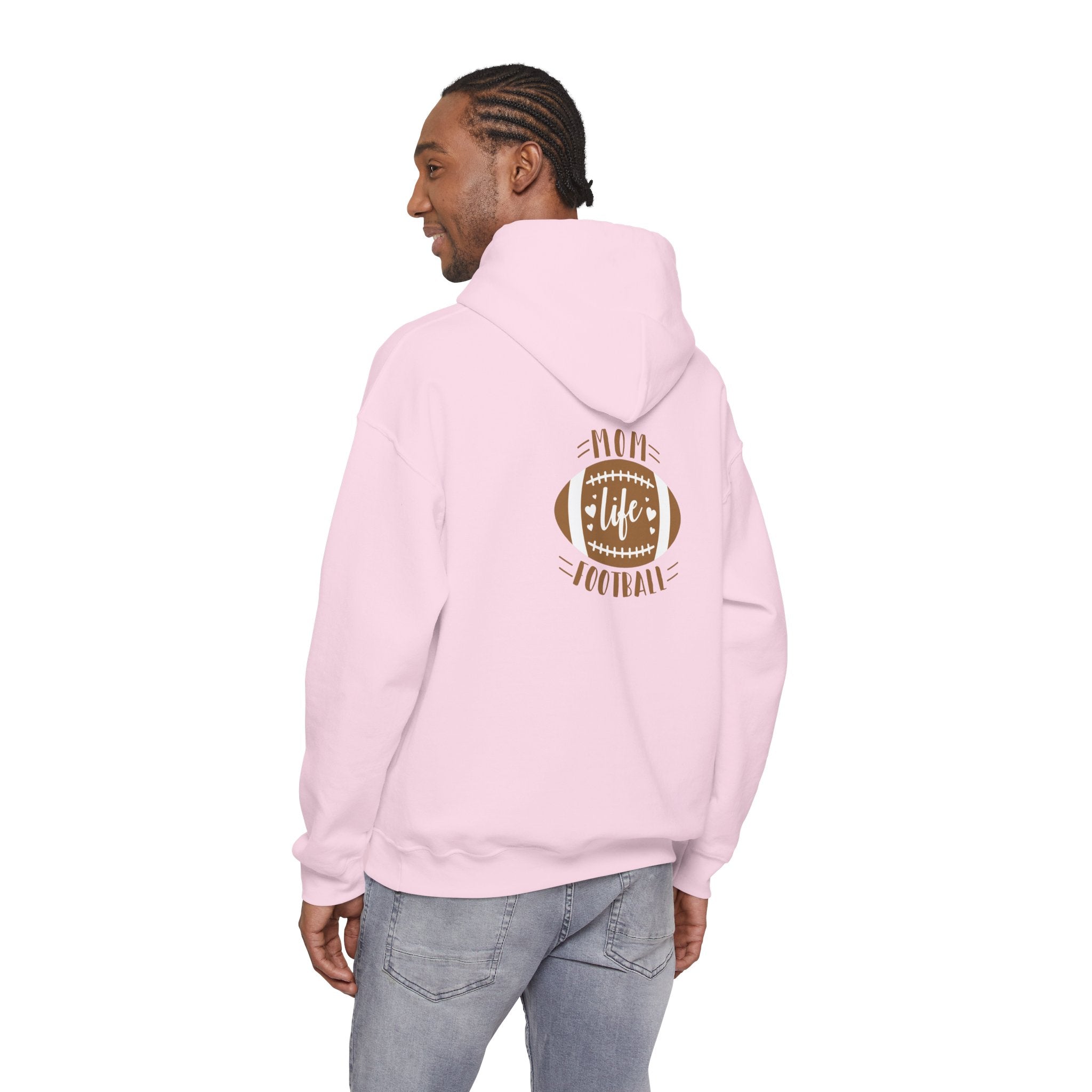 Football Mom Hoodie - "Mom Life Football" Pullover for Game Day