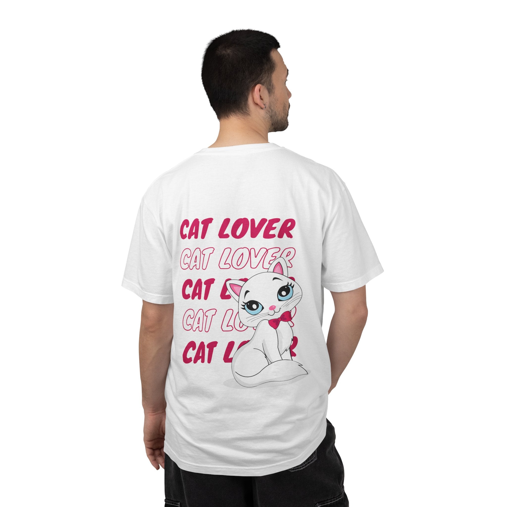 Cat Lover T-Shirt — Cute White Kitten Graphic Tee for Cat Moms & Fans