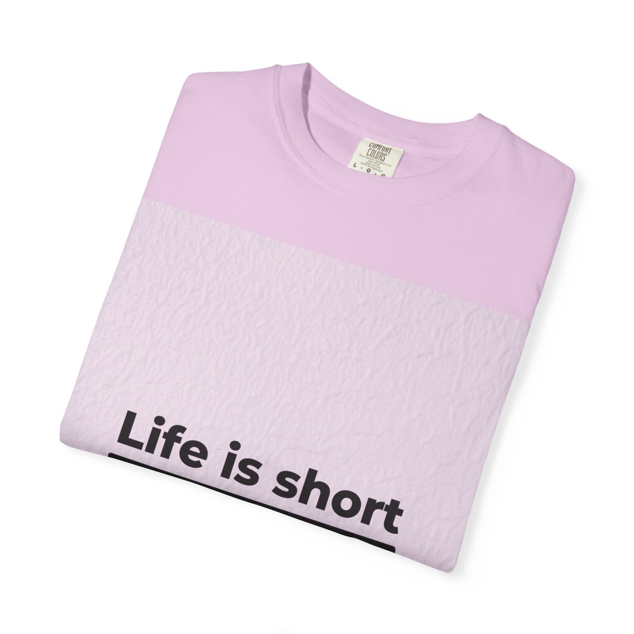 Life Is Short Travel T‑Shirt — "Life is short and the world is wide" Adventure Tee
