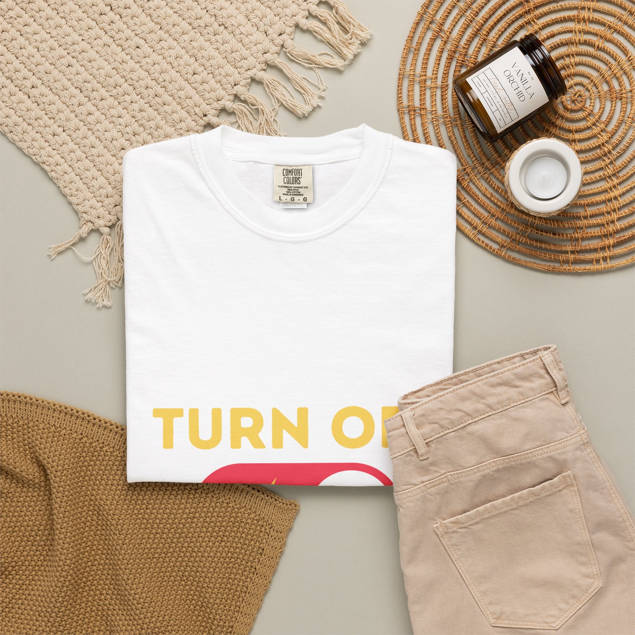 Turn Off Negativity T-Shirt — Positive Vibes Graphic Tee