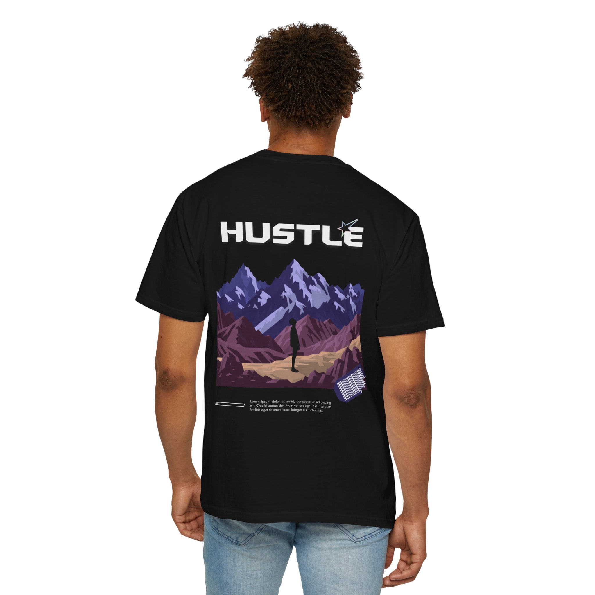 Hustle Mountain T-Shirt — Adventure Motivational Graphic Tee