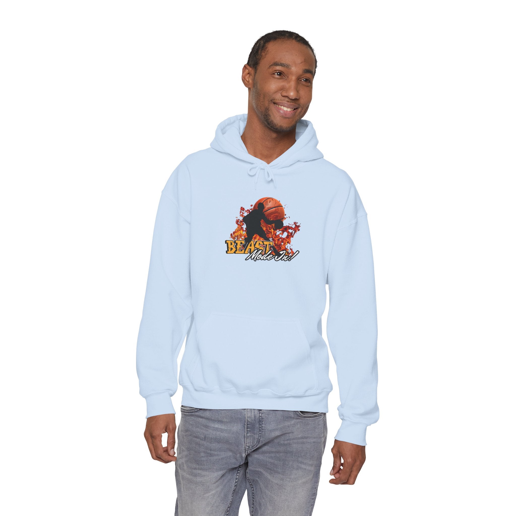 Basketball Beast Mode Hoodie — "Beast Mode On" Graphic Pullover
