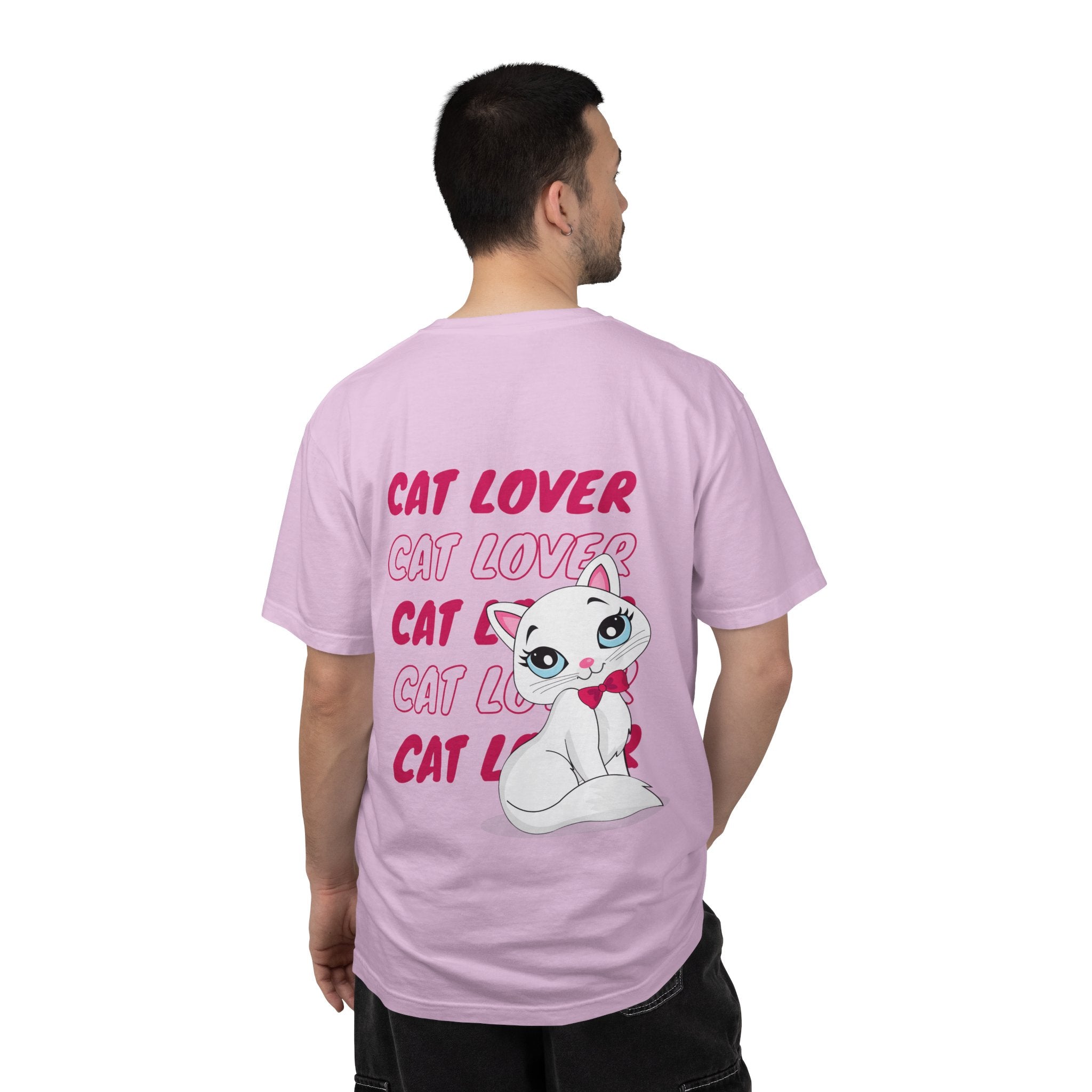 Cat Lover T-Shirt — Cute White Kitten Graphic Tee for Cat Moms & Fans