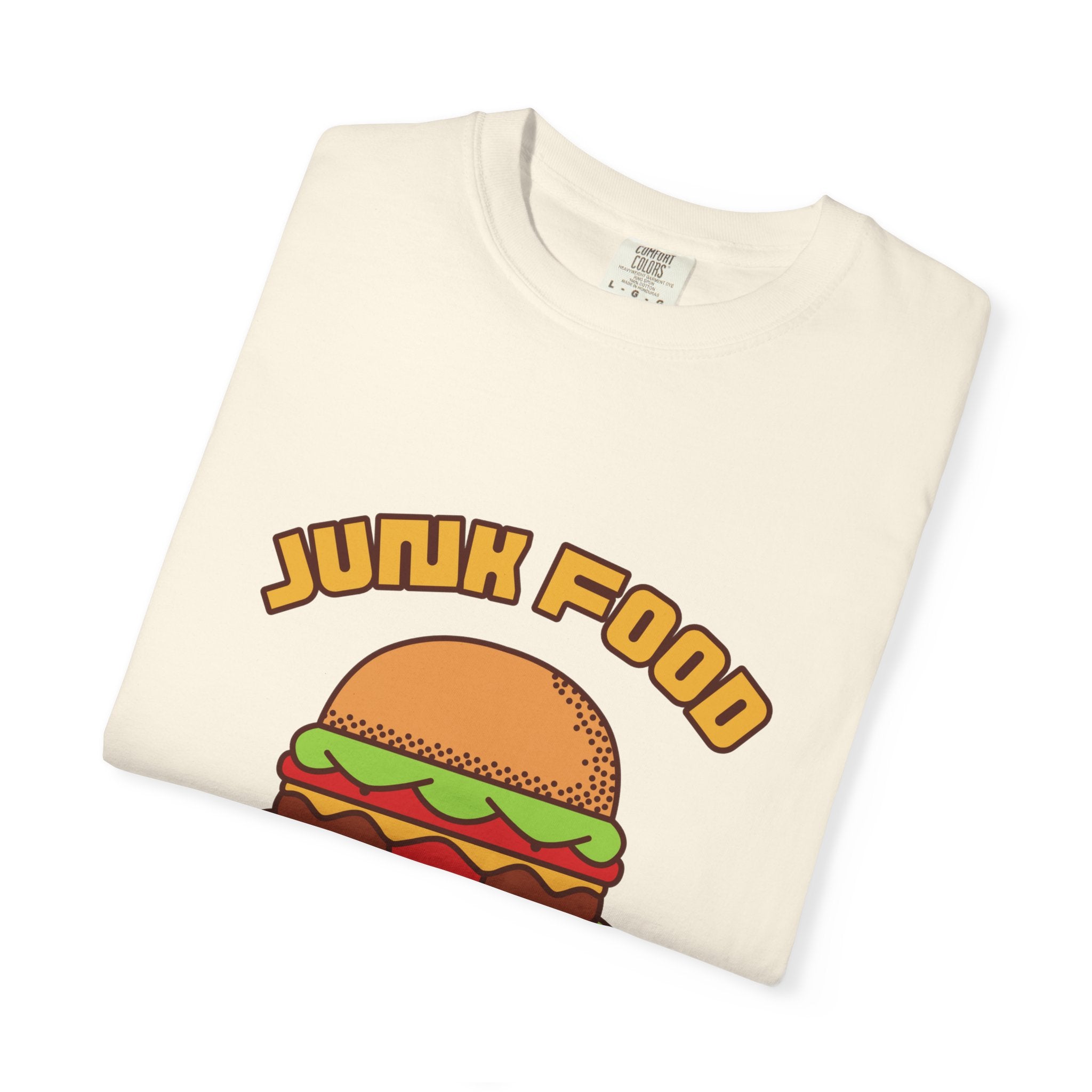 Junk Food Burger T-Shirt — Cute Retro ‘Delicious Taste’ Graphic Tee