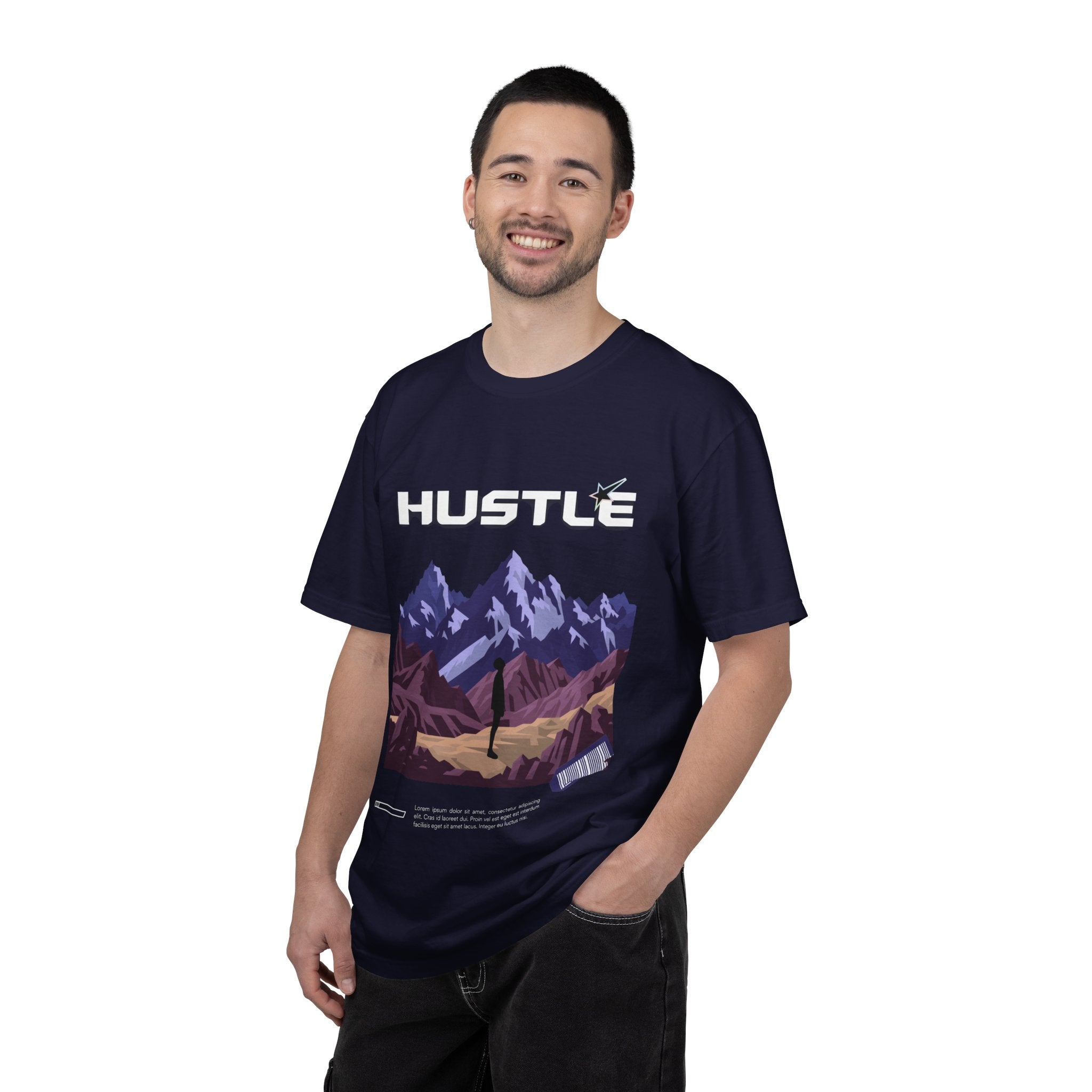 Hustle Mountain T-Shirt — Adventure Motivational Graphic Tee