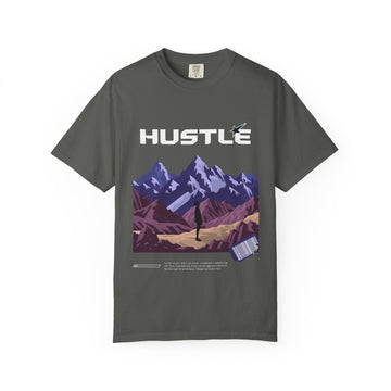 Hustle Mountain T-Shirt — Adventure Motivational Graphic Tee