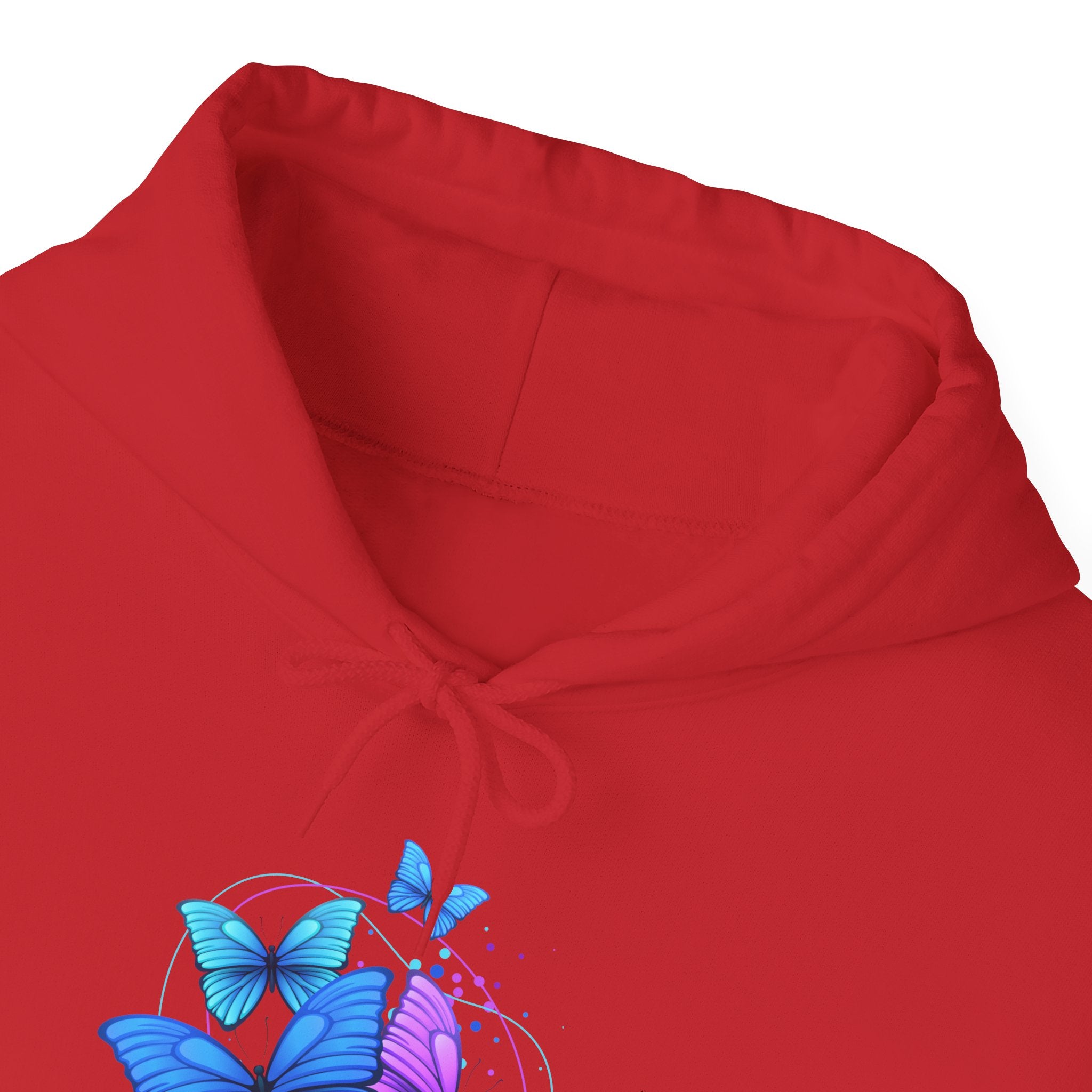 Butterfly Cluster Hoodie – Blue & Purple Butterfly Graphic Sweatshirt