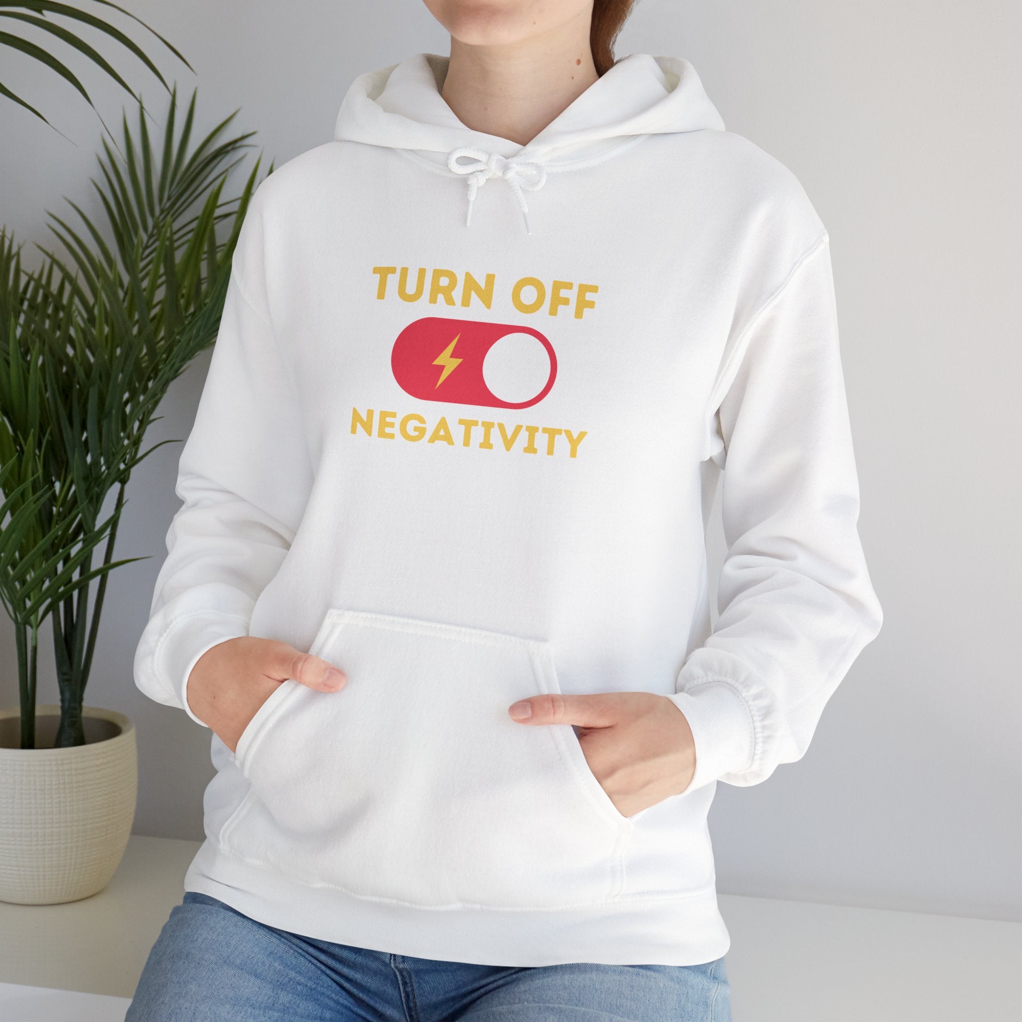 Hoodie - "Turn Off Negativity" Switch Graphic Hoodie