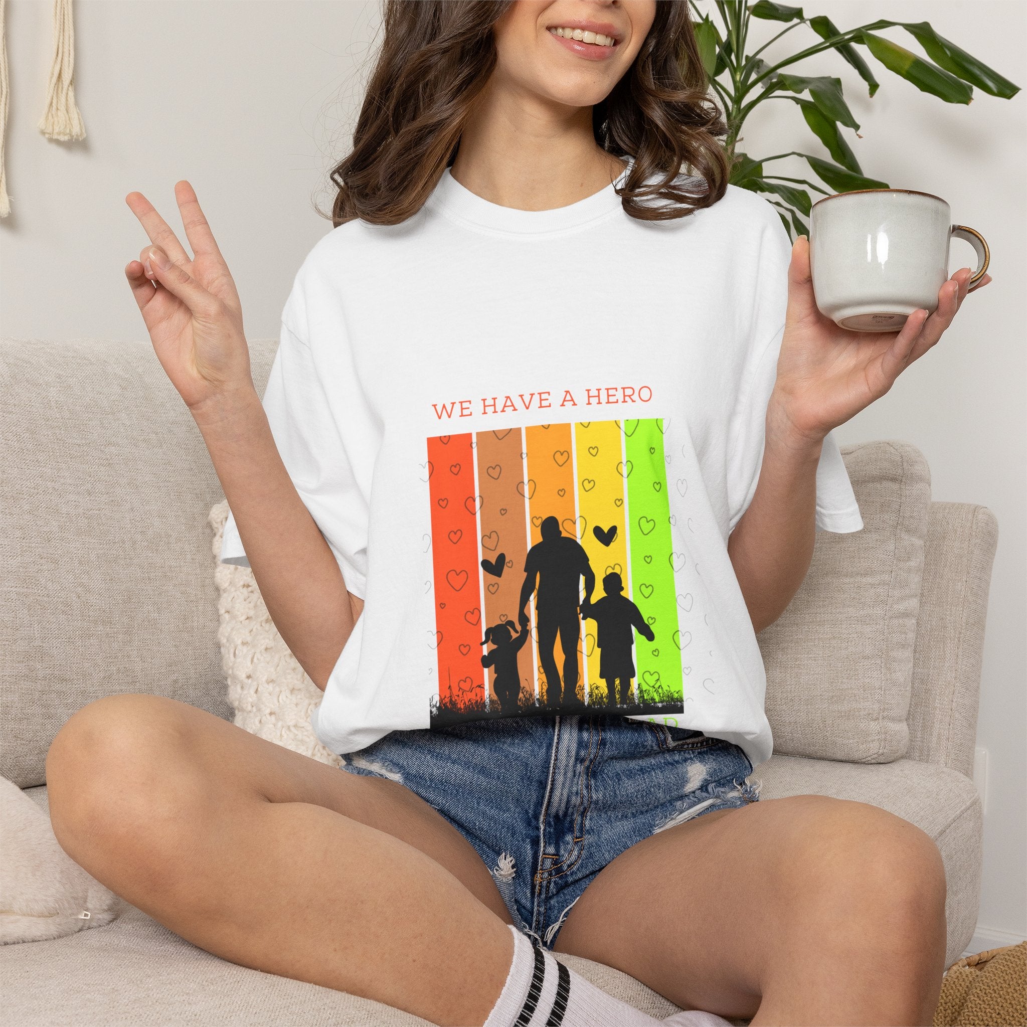We Have a Hero Family Silhouette T-Shirt