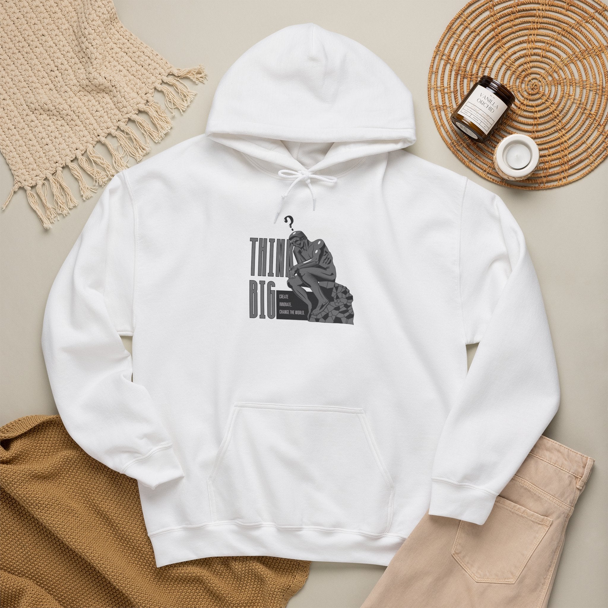 Think Big Hoodie — Motivational Graphic Pullover
