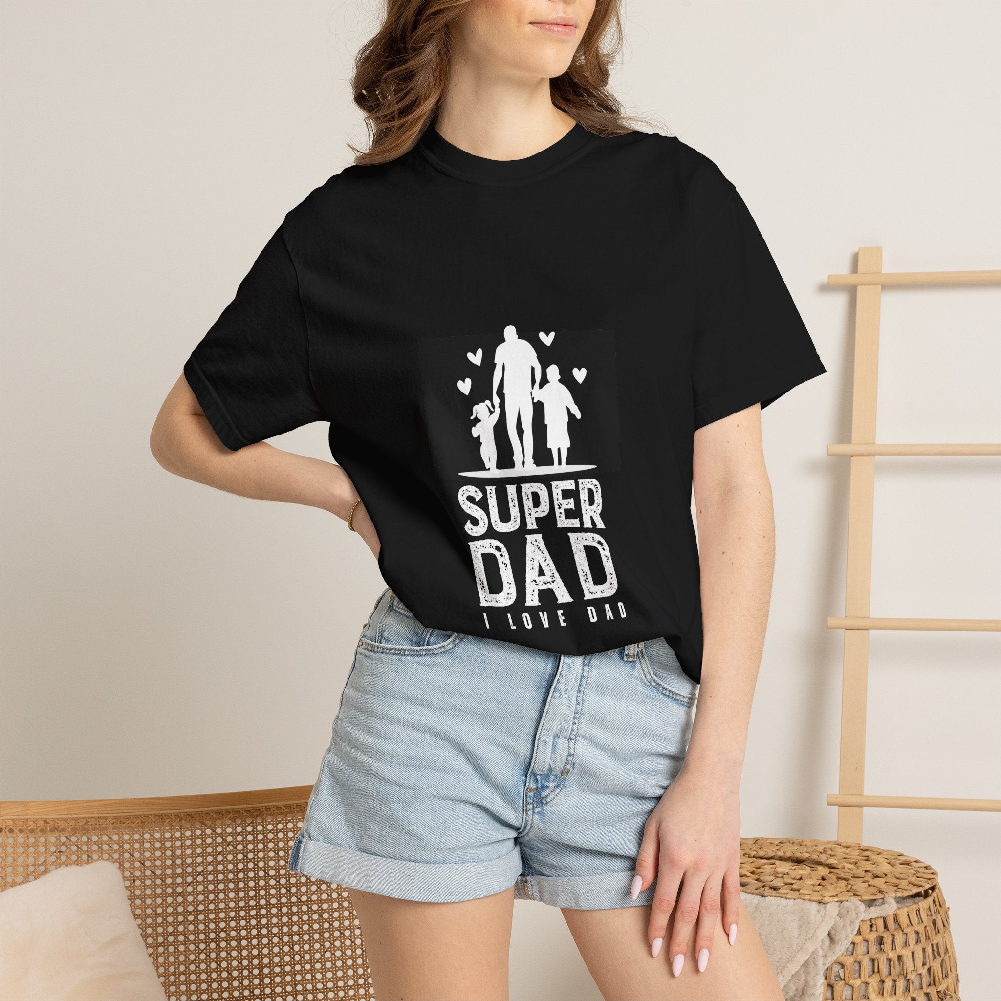 Super Dad T-Shirt – 'I Love Dad' Father’s Day Graphic Tee