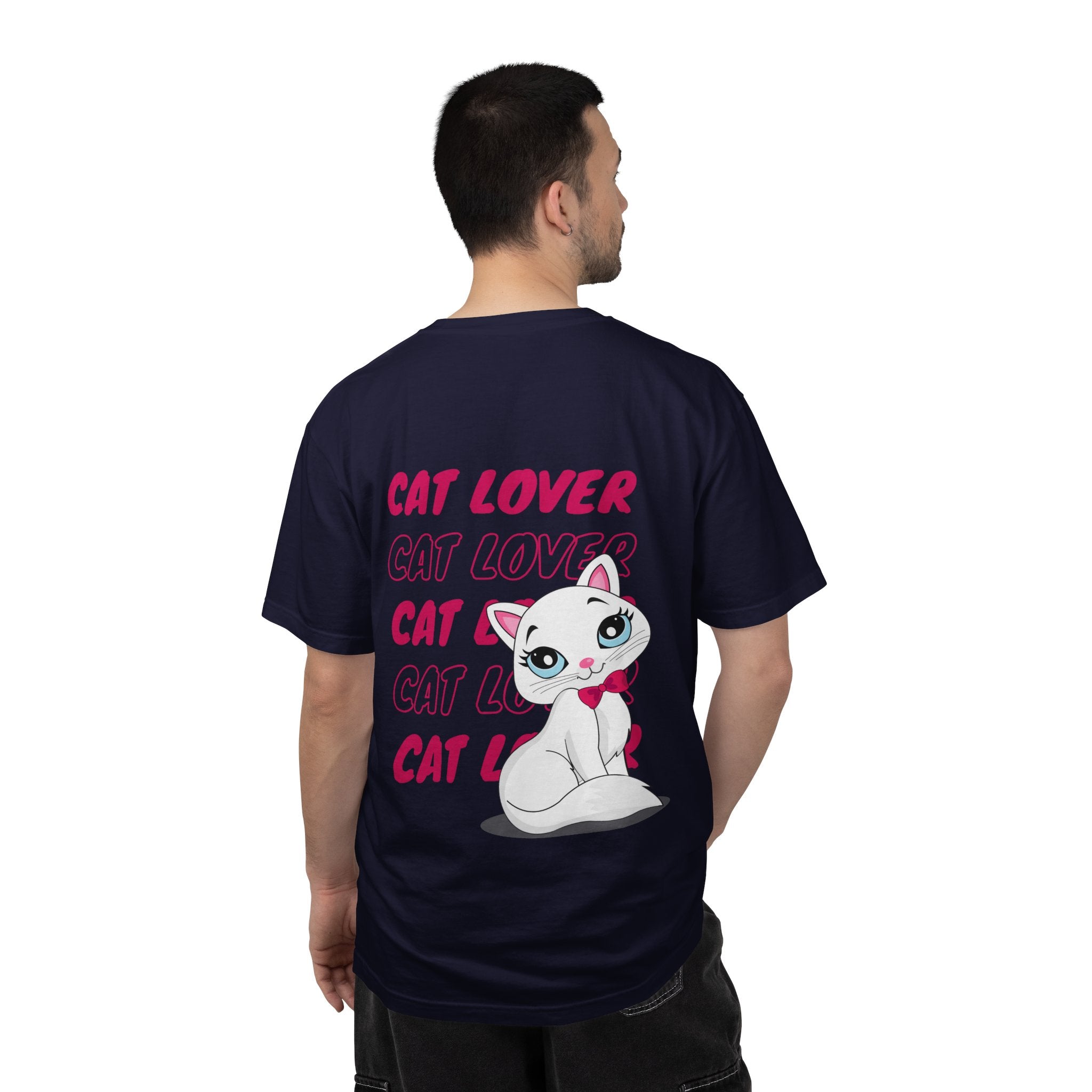 Cat Lover T-Shirt — Cute White Kitten Graphic Tee for Cat Moms & Fans