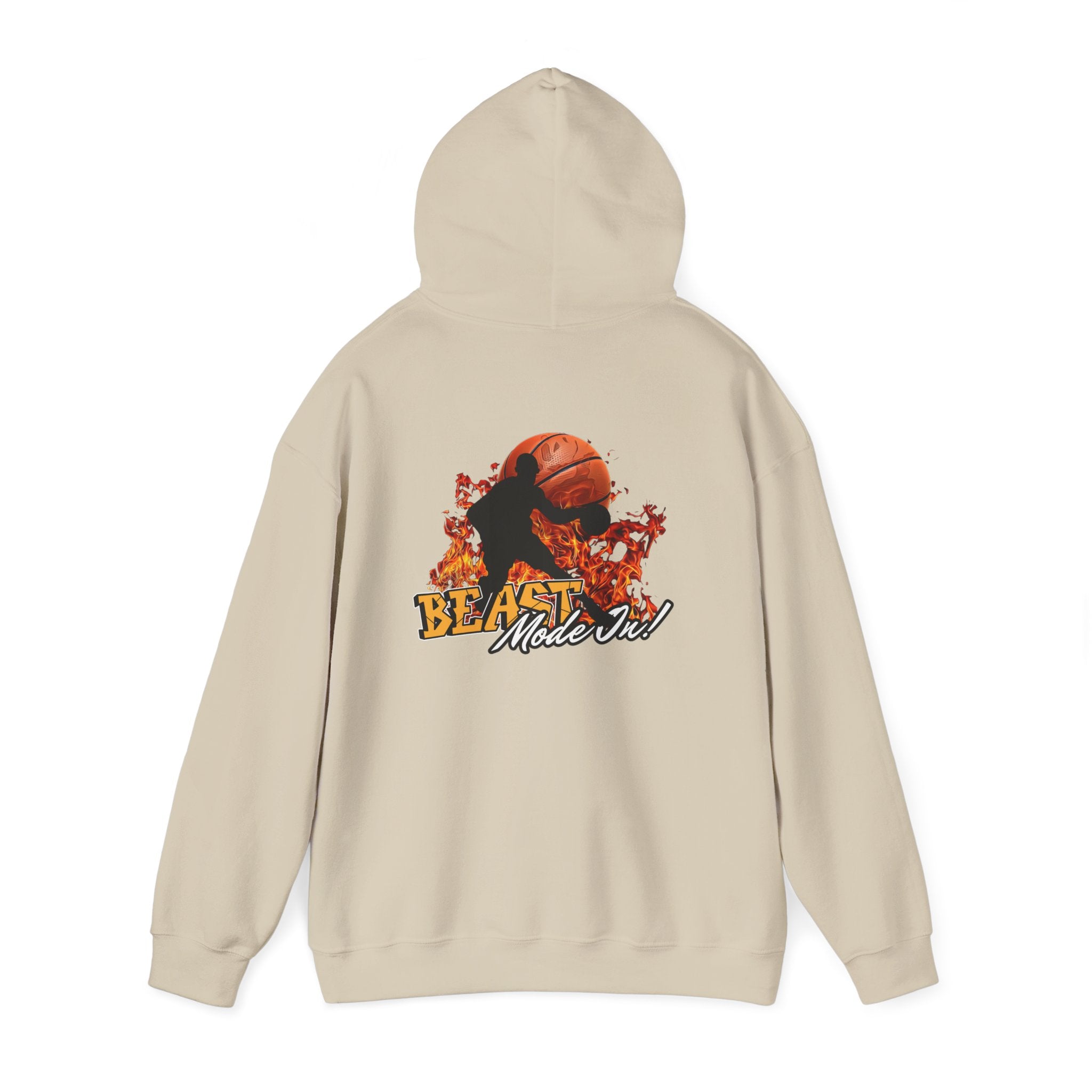 Basketball Beast Mode Hoodie — "Beast Mode On" Graphic Pullover