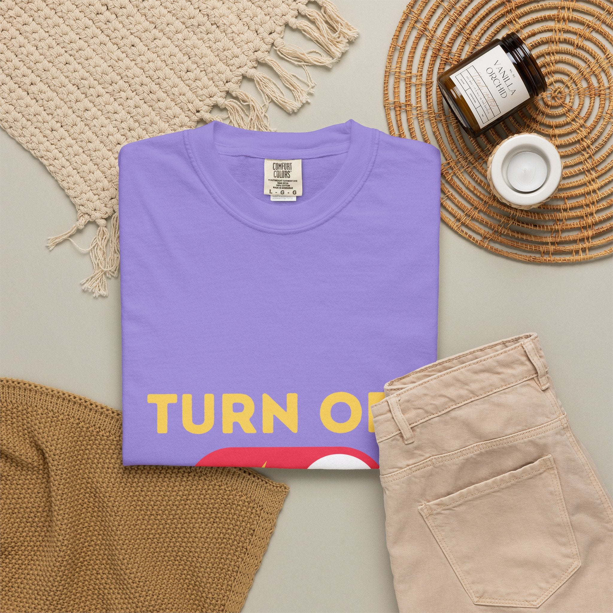 Turn Off Negativity T-Shirt — Positive Vibes Graphic Tee