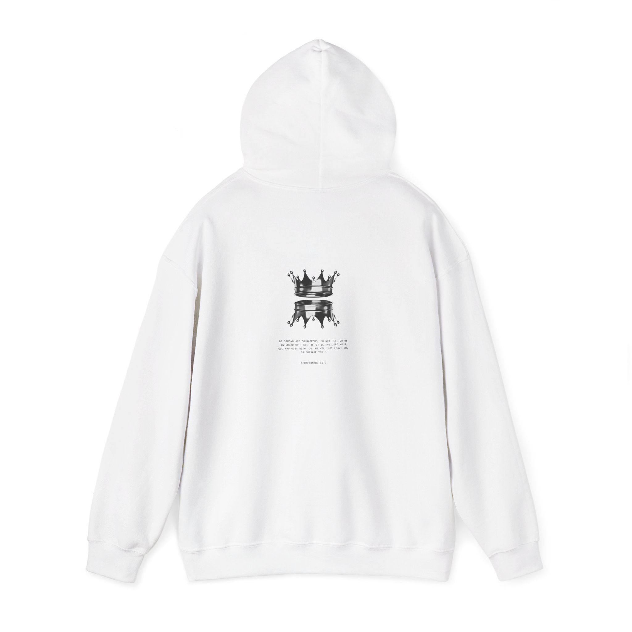 Minimalist Crown Chess Hoodie - Subtle Royalty Graphic Sweatshirt