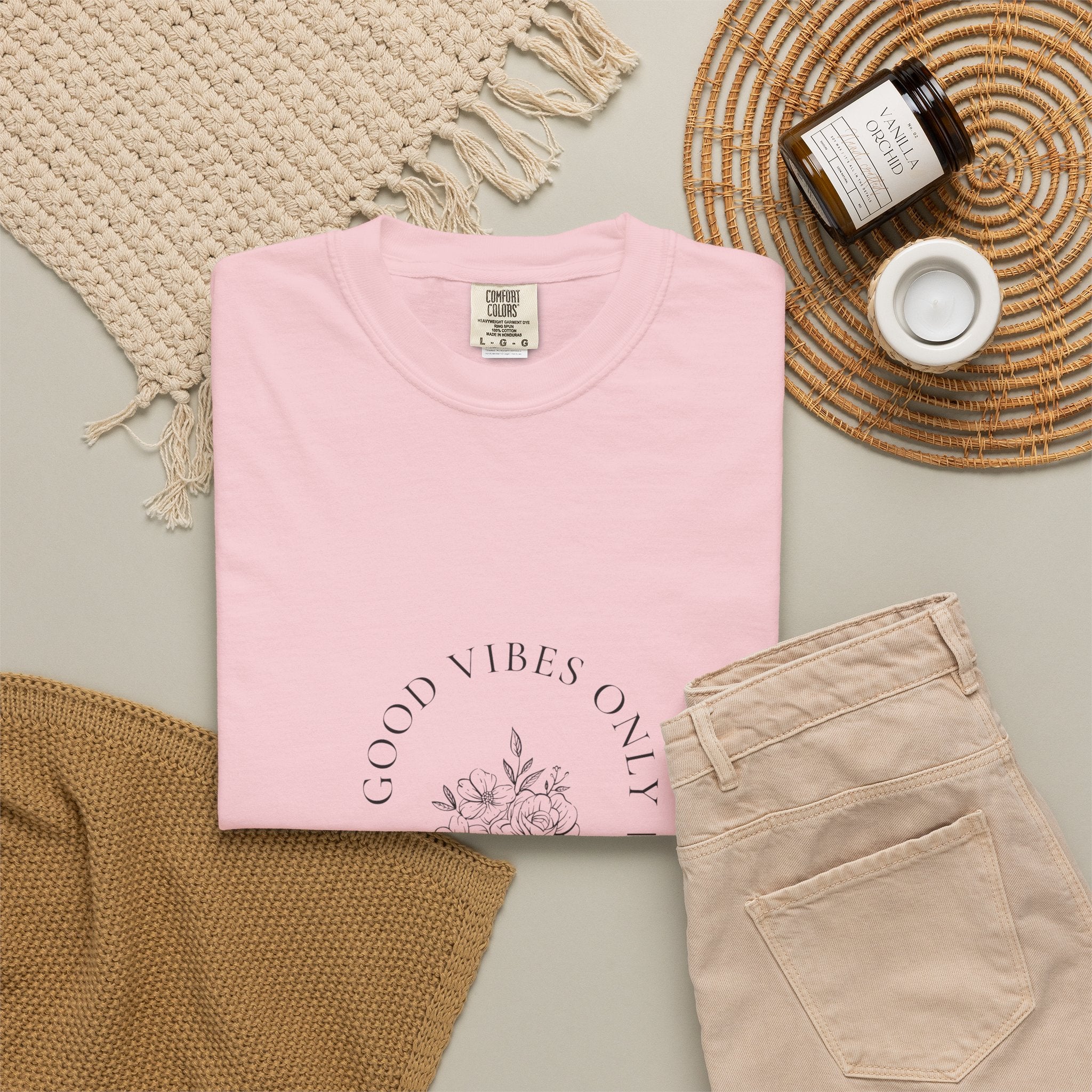 Good Vibes Only Floral T-Shirt