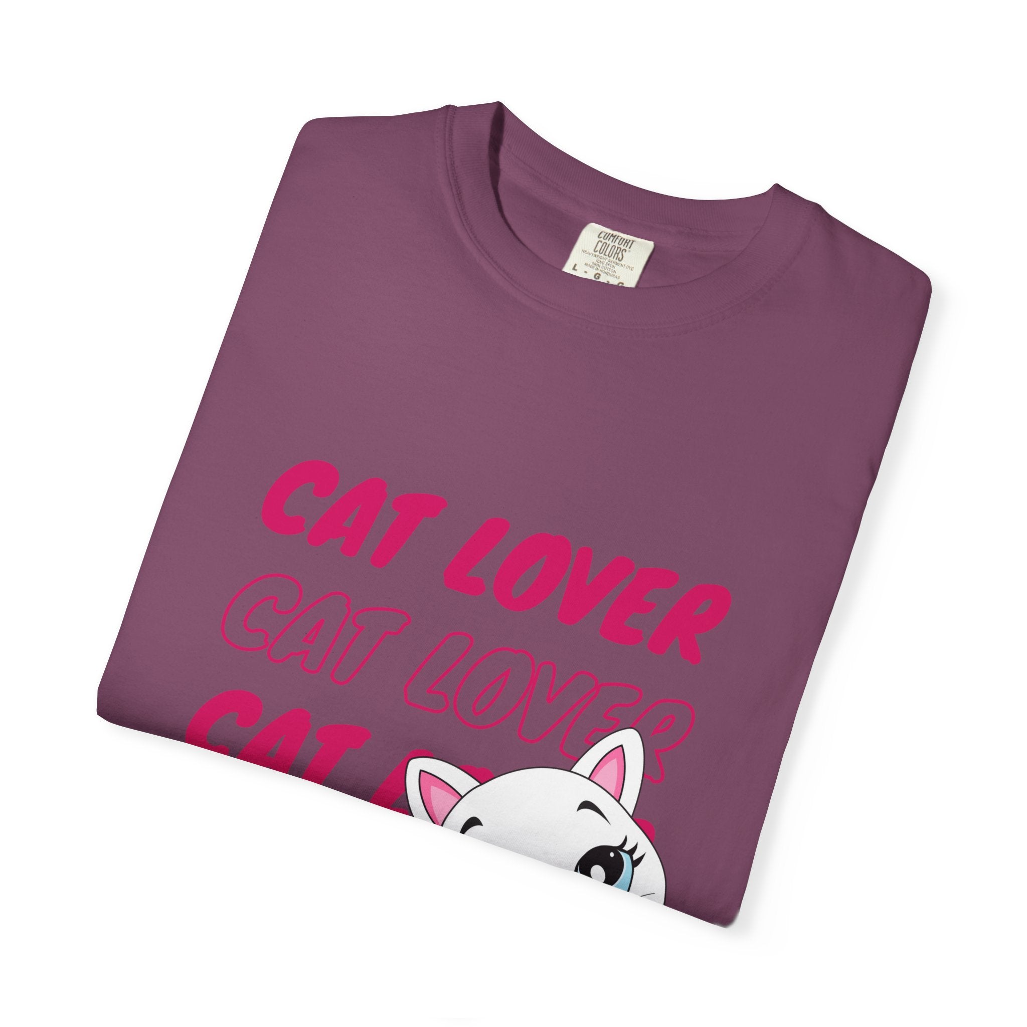 Cat Lover T-Shirt — Cute White Kitten Graphic Tee for Cat Moms & Fans