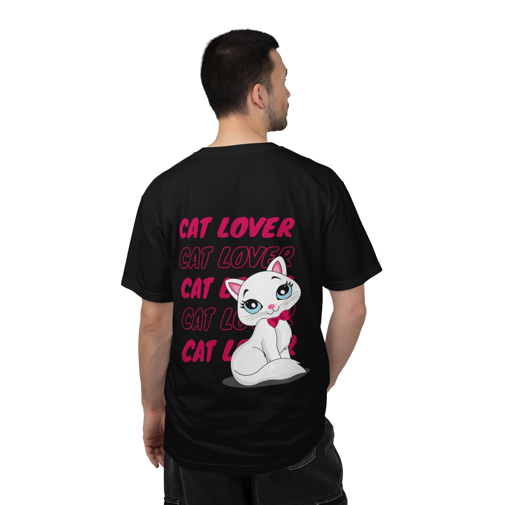 Cat Lover T-Shirt — Cute White Kitten Graphic Tee for Cat Moms & Fans