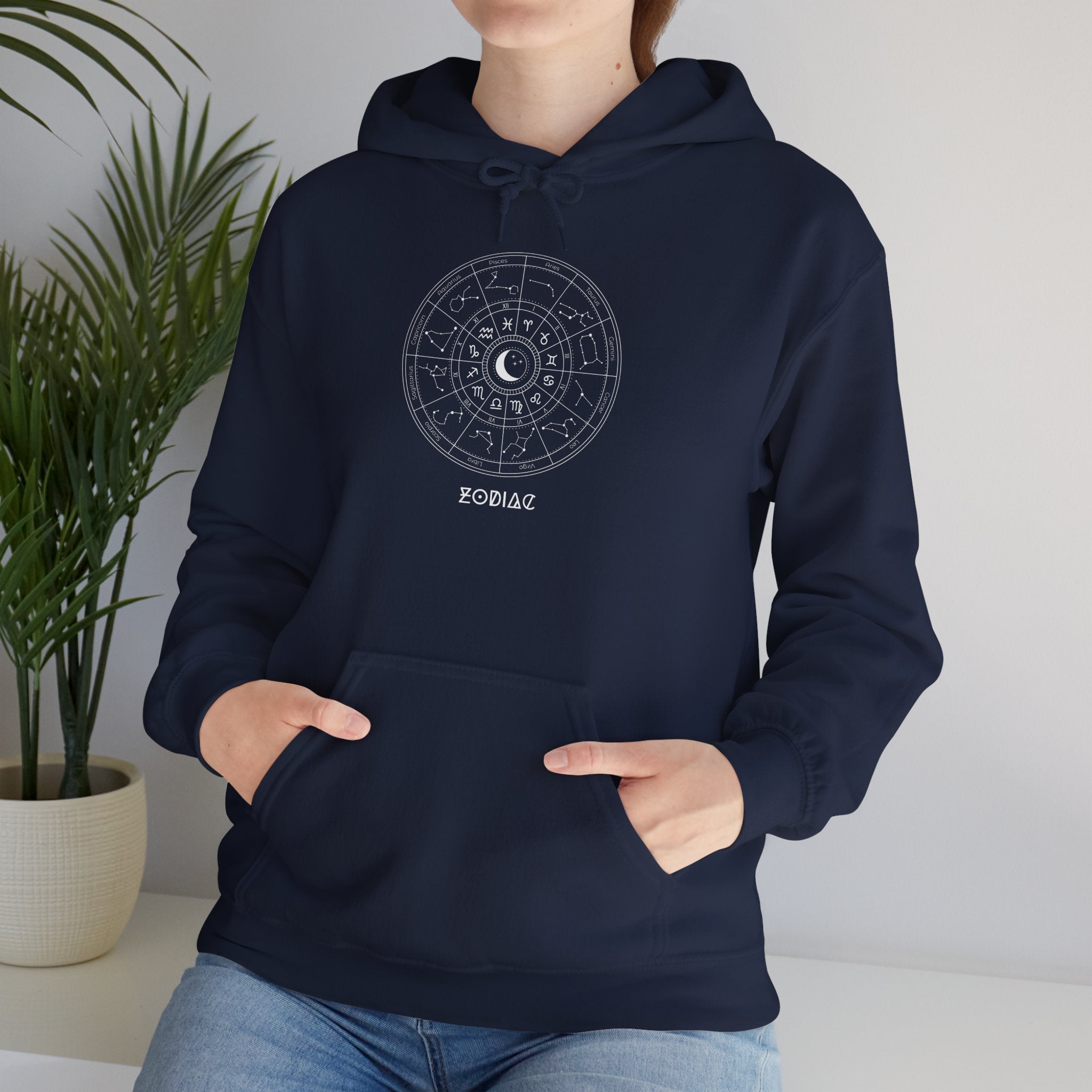 Zodiac Constellation Hoodie - Moon & Star Astrology Graphic Sweatshirt
