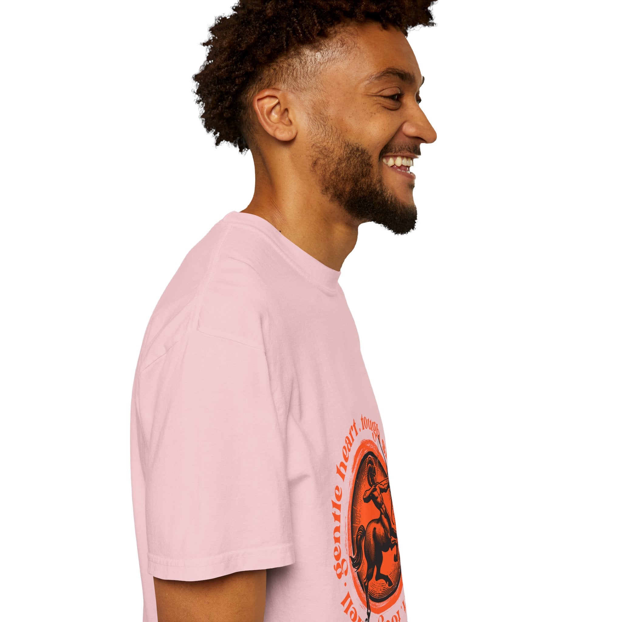 Aries Ram Graphic T-Shirt — "Gentle Heart, Tough Soul" Zodiac Tee
