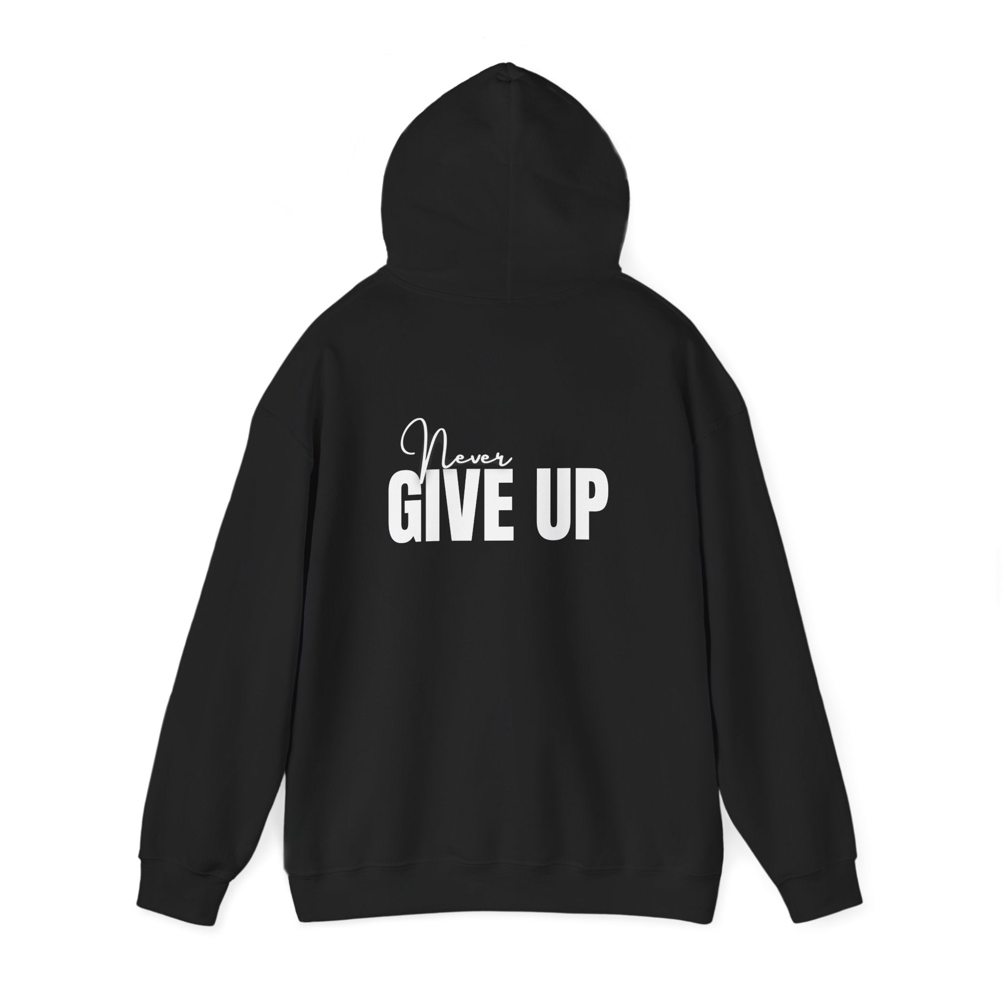 Never Give Up Hoodie – Motivational Inspirational Pullover for Athletes & Students