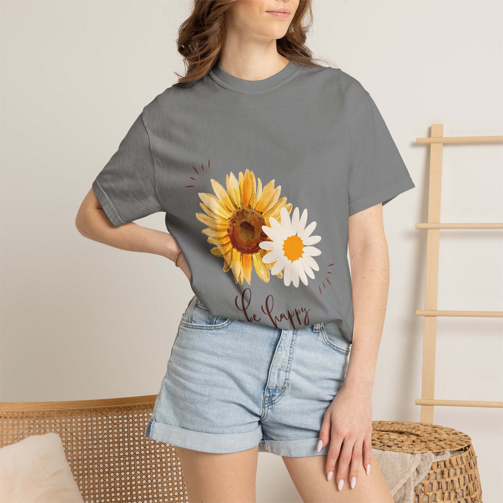 Sunflower "Be Happy" T-Shirt