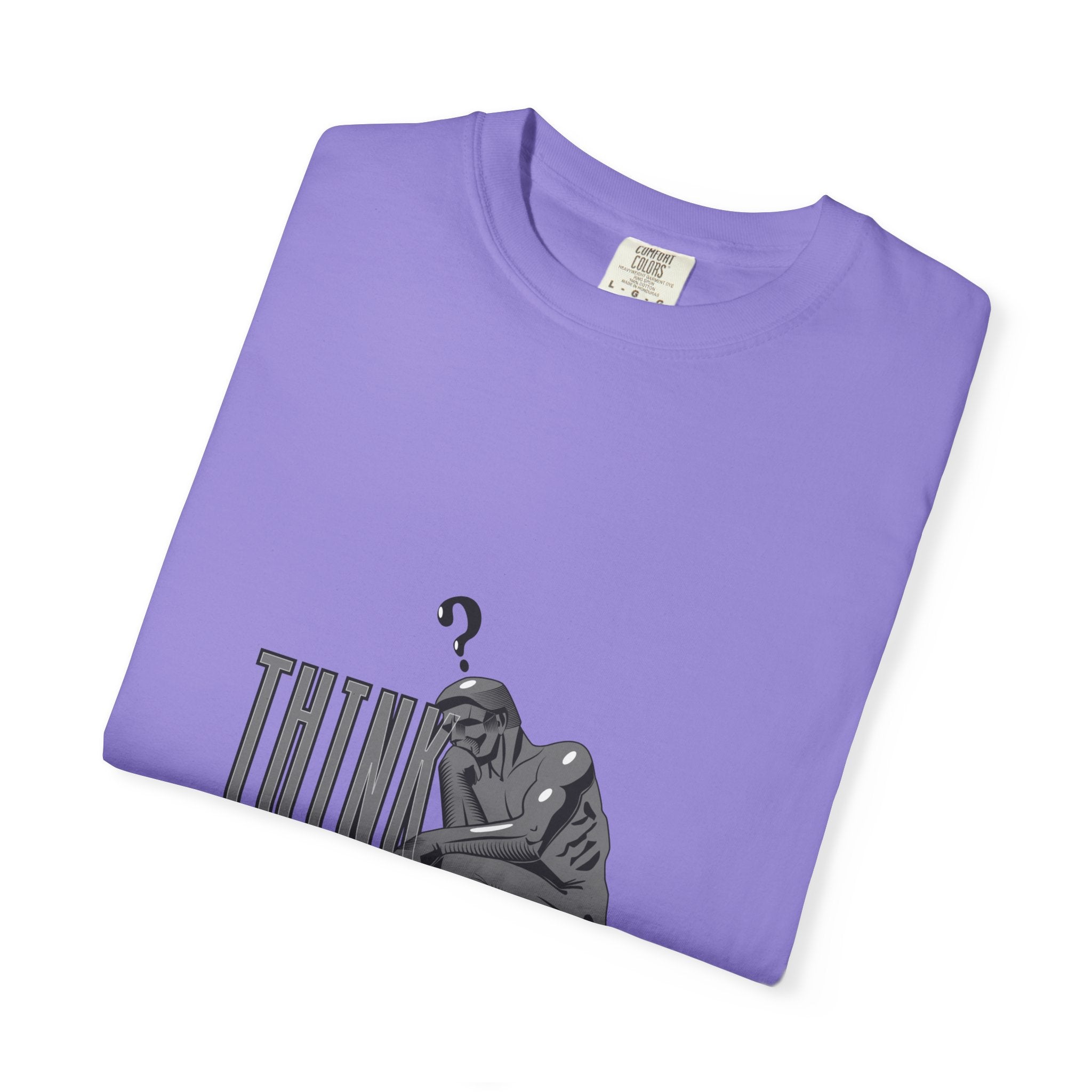 Think Big T-Shirt — Motivational Graphic Tee with Thinking Man Design