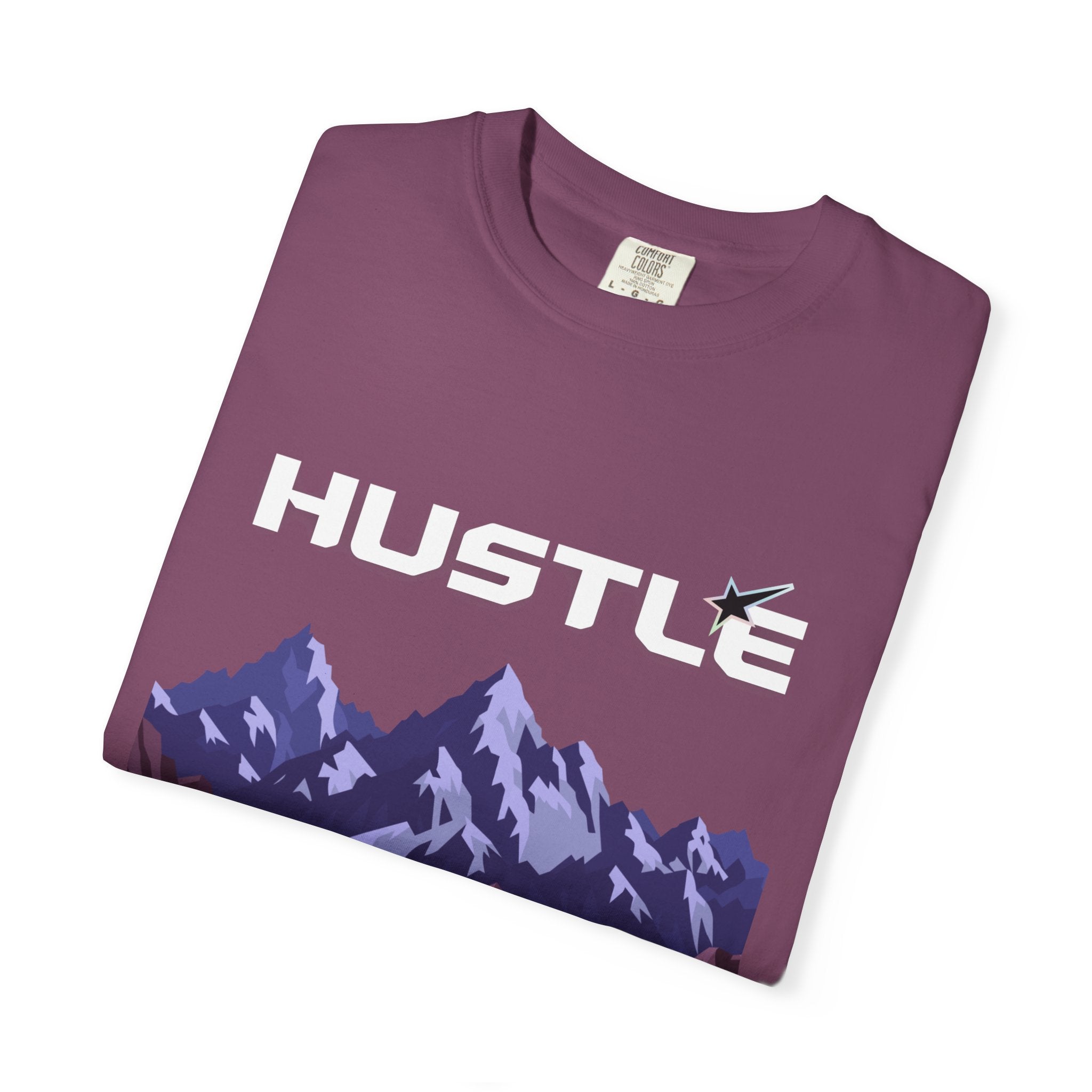 Hustle Mountain T-Shirt — Adventure Motivational Graphic Tee