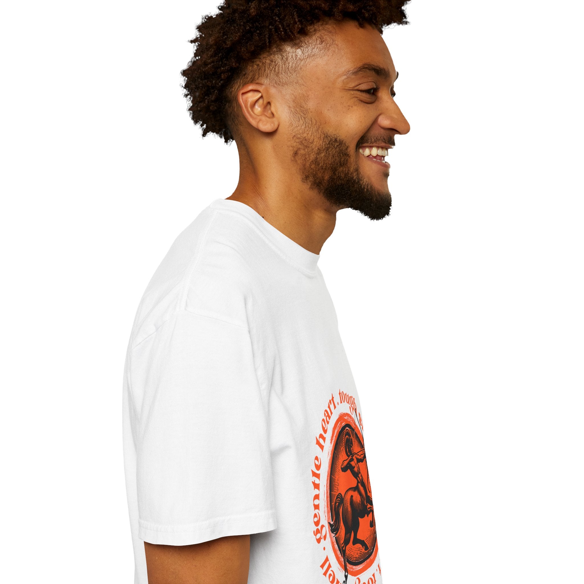 Aries Ram Graphic T-Shirt — "Gentle Heart, Tough Soul" Zodiac Tee