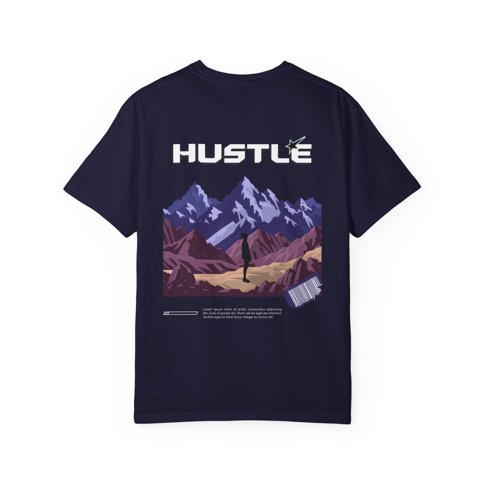 Hustle Mountain T-Shirt — Adventure Motivational Graphic Tee