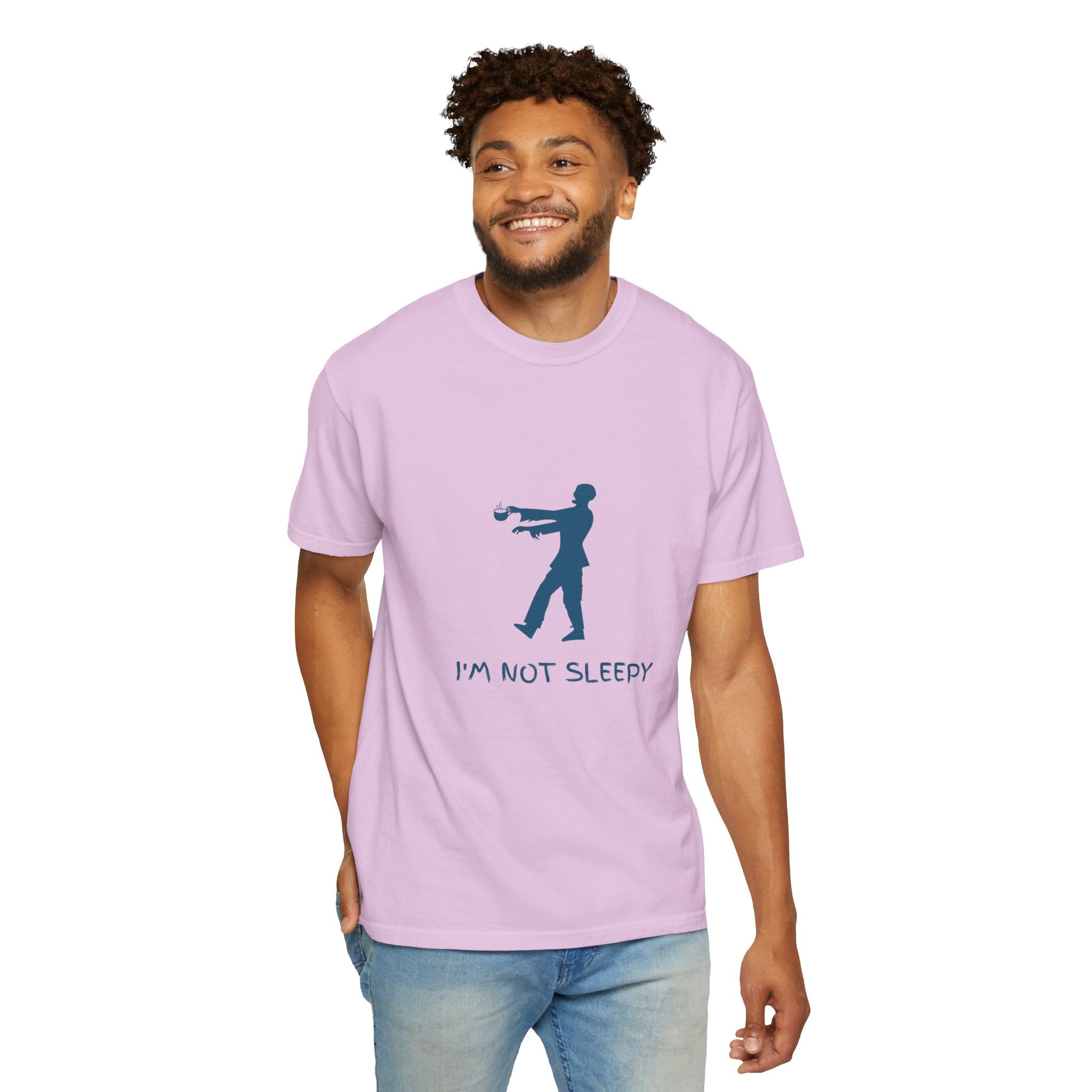 Zombie Silhouette T-Shirt — "I’m Not Sleepy" Funny Halloween Tee