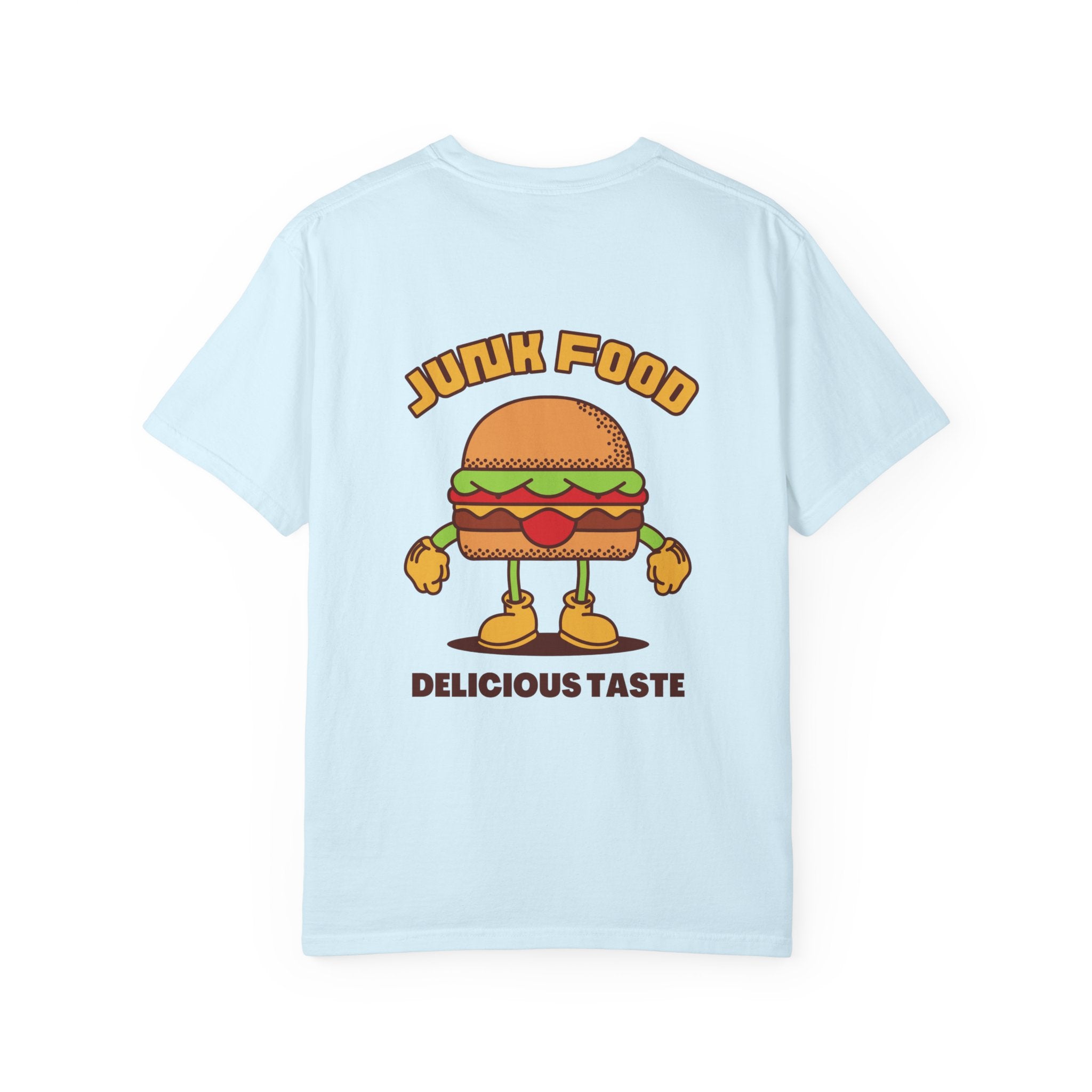 Junk Food Burger T-Shirt — Cute Retro ‘Delicious Taste’ Graphic Tee