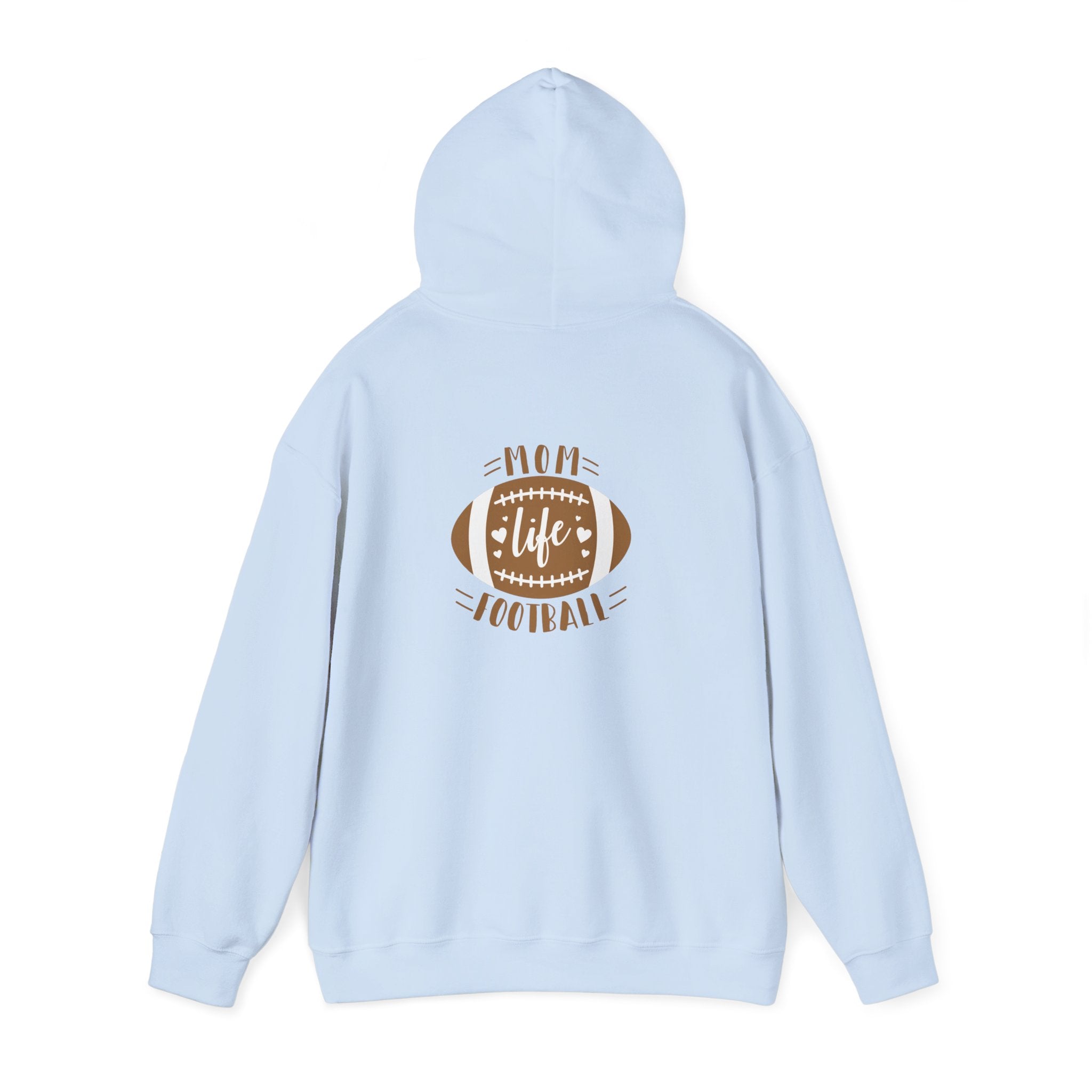Football Mom Hoodie - "Mom Life Football" Pullover for Game Day