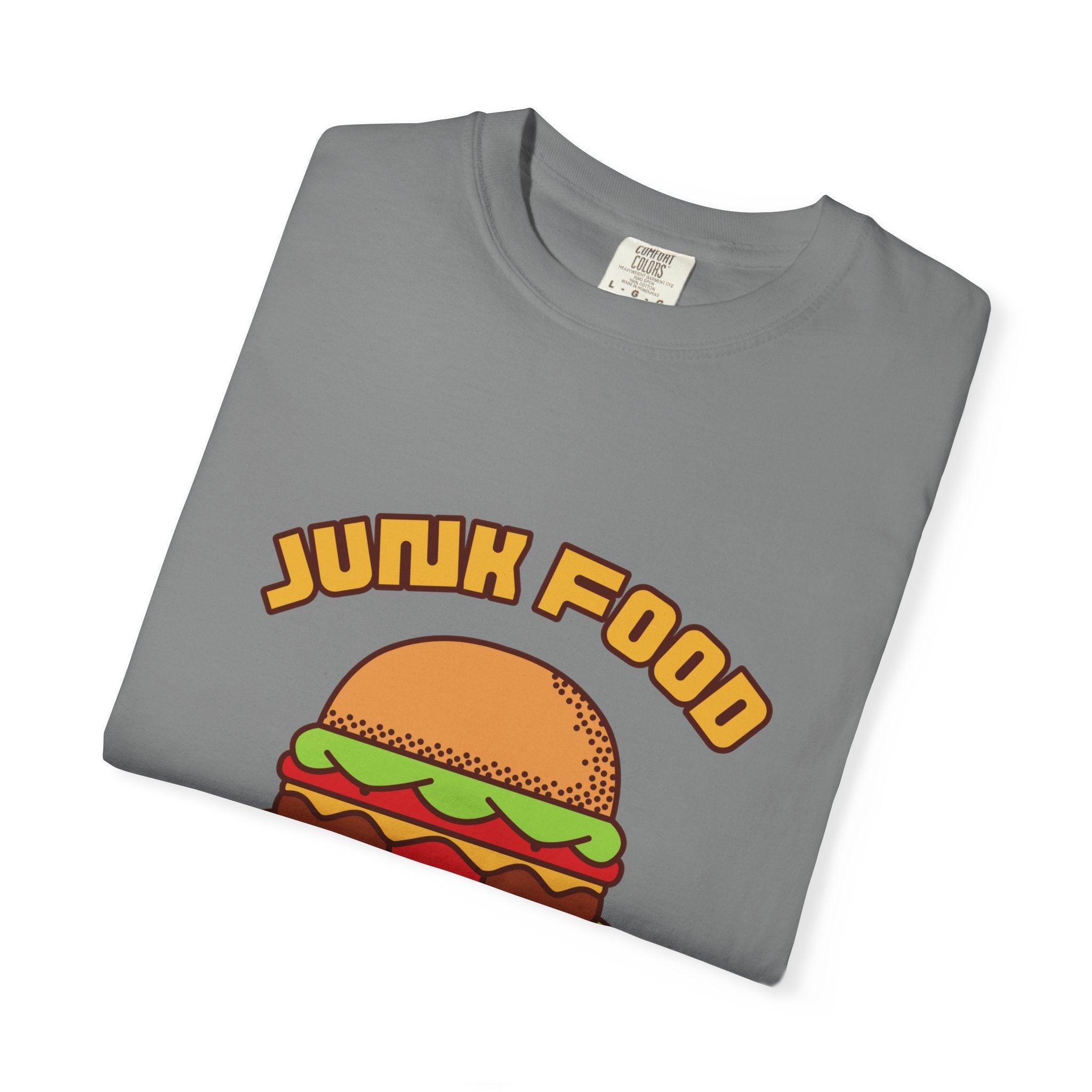 Junk Food Burger T-Shirt — Cute Retro ‘Delicious Taste’ Graphic Tee