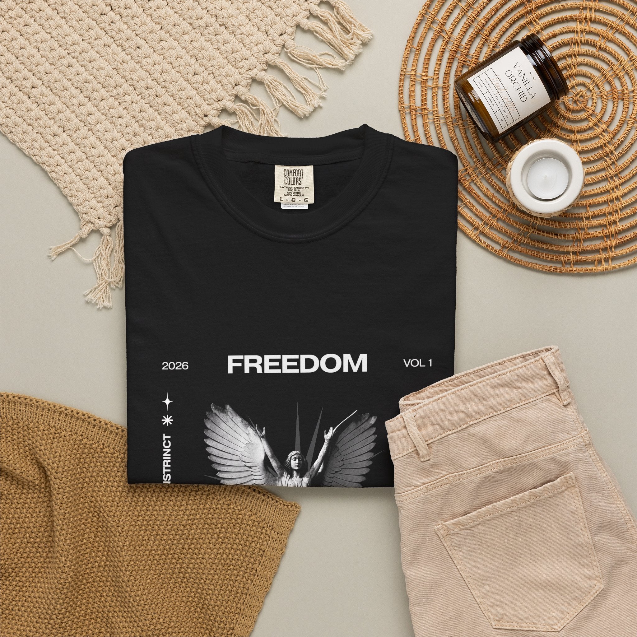 Freedom Angel Graphic T‑Shirt