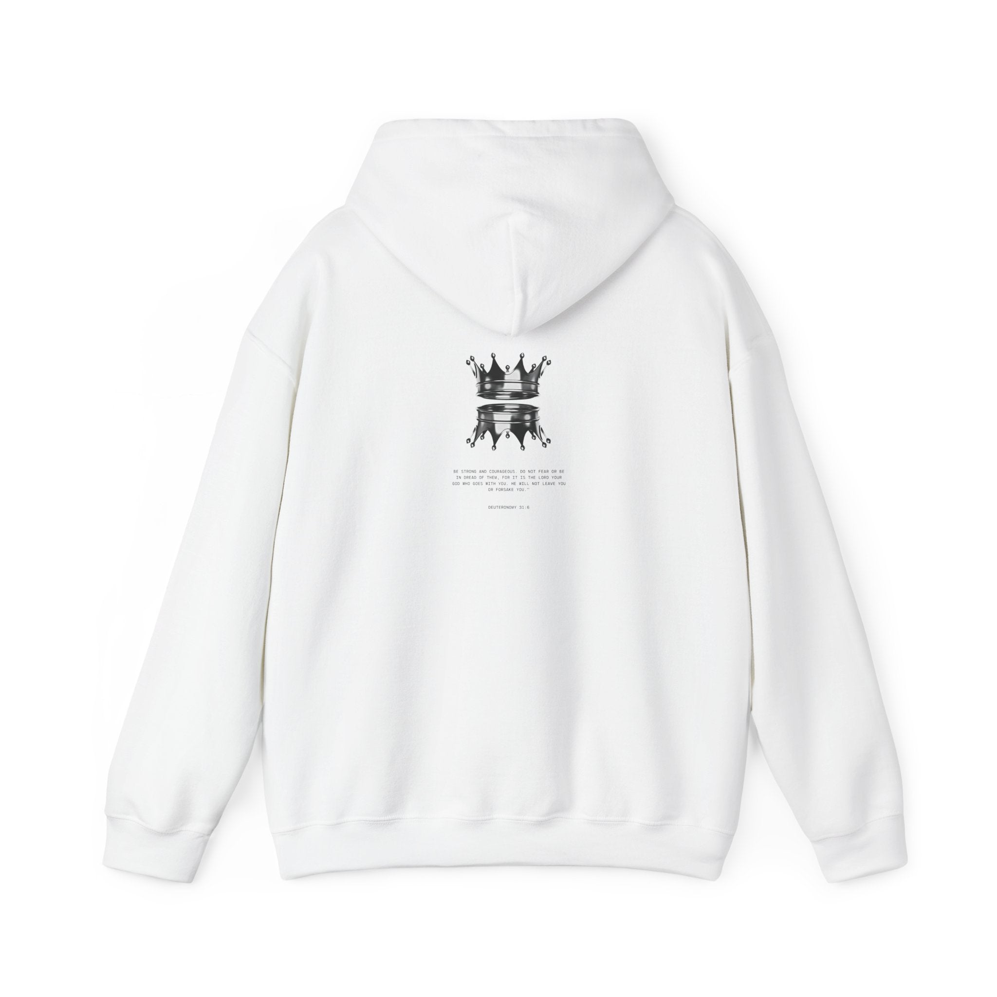 Minimalist Crown Chess Hoodie - Subtle Royalty Graphic Sweatshirt