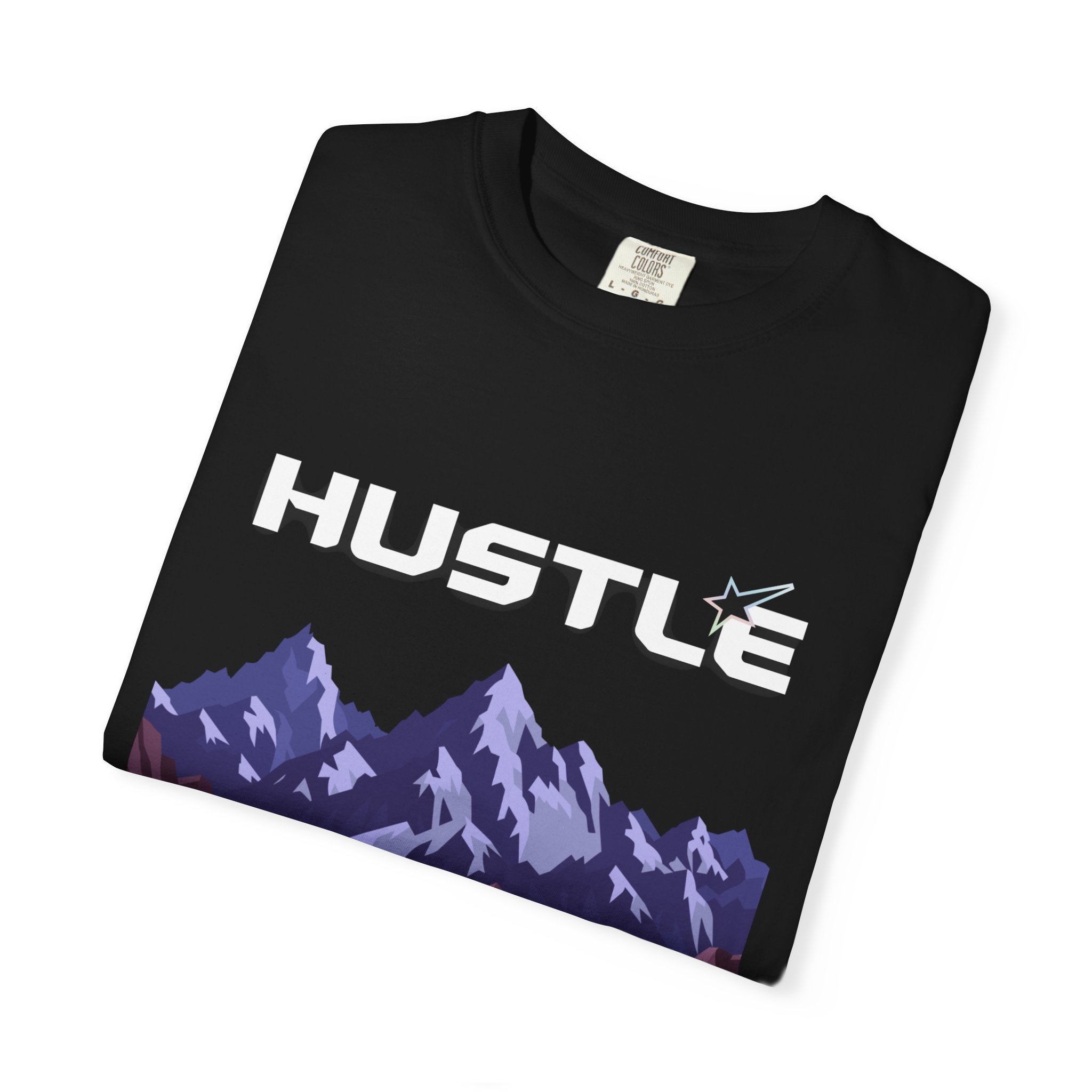 Hustle Mountain T-Shirt — Adventure Motivational Graphic Tee
