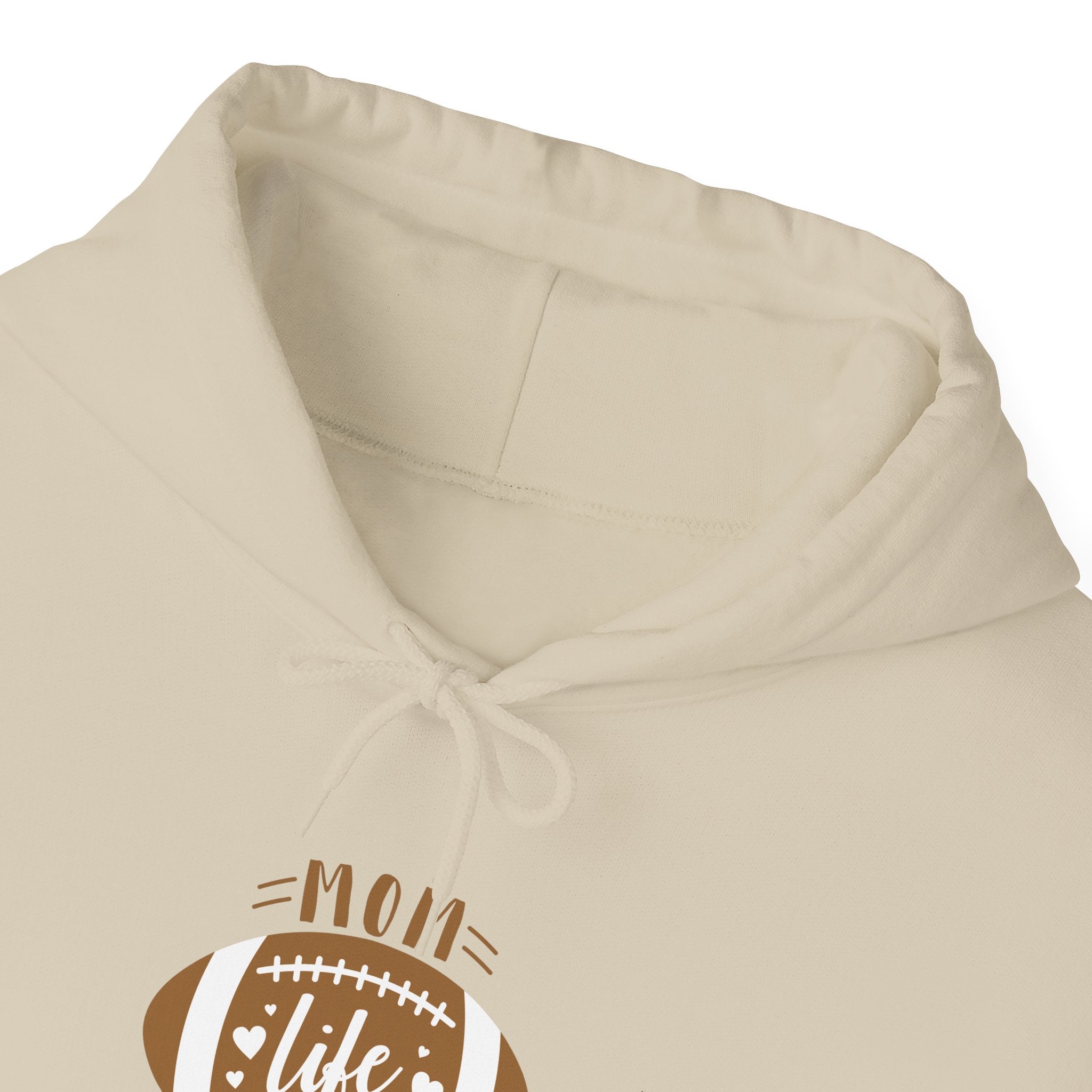 Football Mom Hoodie - "Mom Life Football" Pullover for Game Day