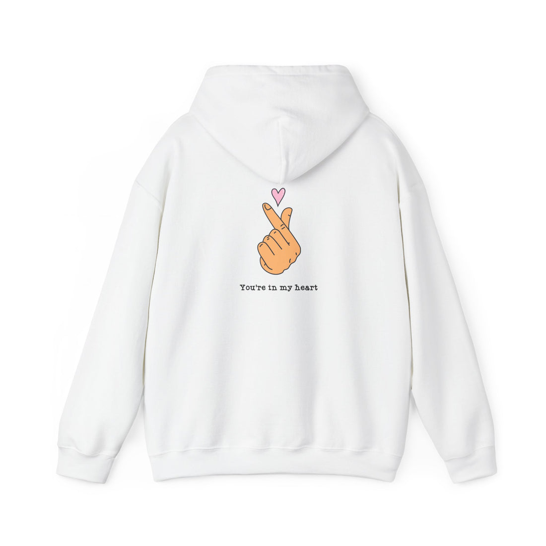 Heart Hand Hoodie — "You’re in my heart" Cute Kawaii Finger Heart Hoodie
