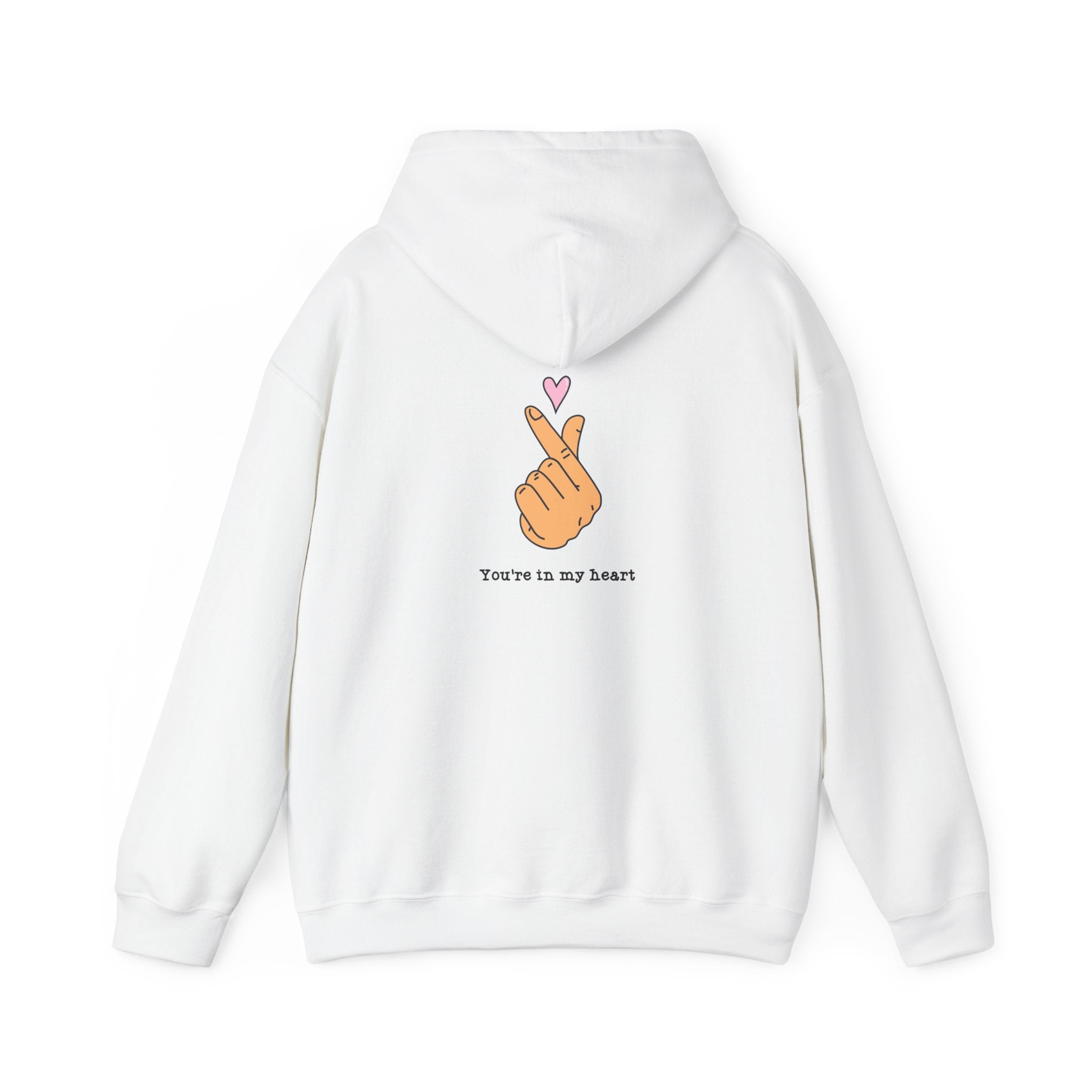 Heart Hand Hoodie — "You’re in my heart" Cute Kawaii Finger Heart Hoodie